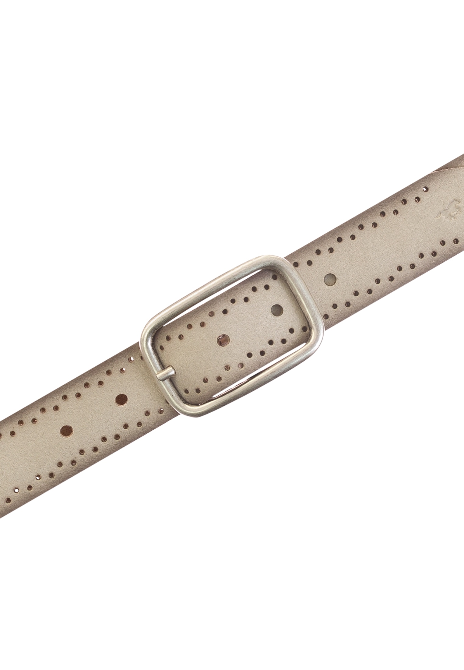 MUSTANG Ledergürtel, Robustes, genarbtes Rindsleder mit Lochstanzung, 3,5 cm