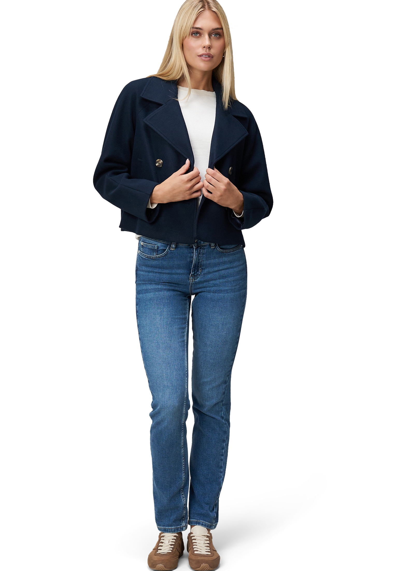 Zero Fieldjacket »zero Damen Jacke in Wolloptik«