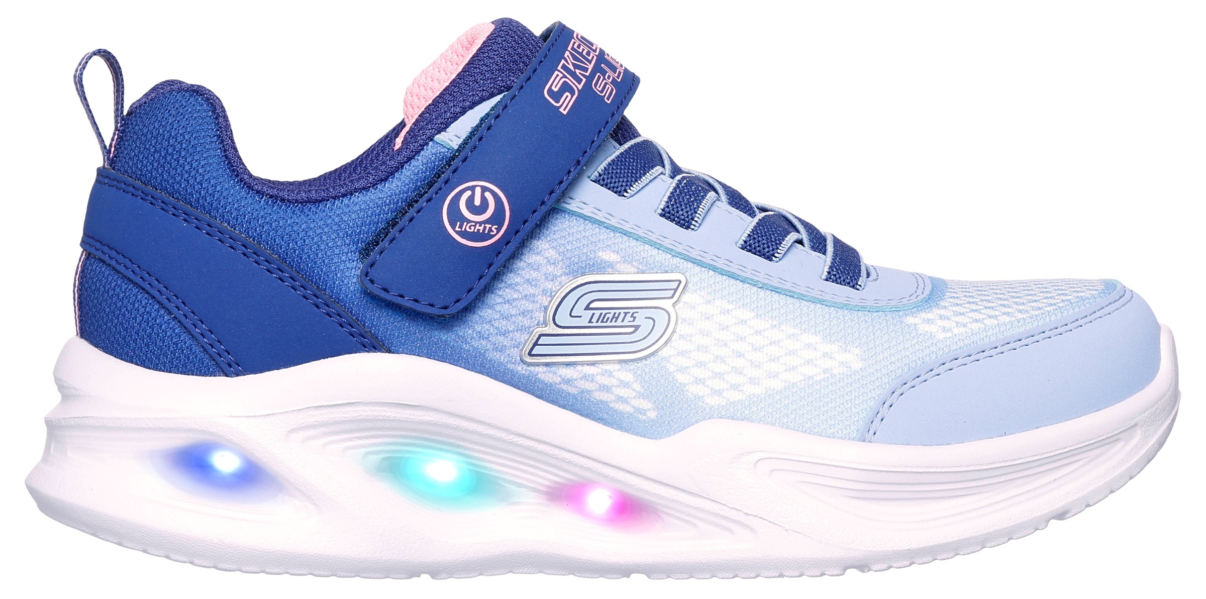 Skechers Kids Sneaker »SKECHERS SOLA GLOW«, Blinkschuh, LED Schuh, Klettschuh mit blinkdender Sohle