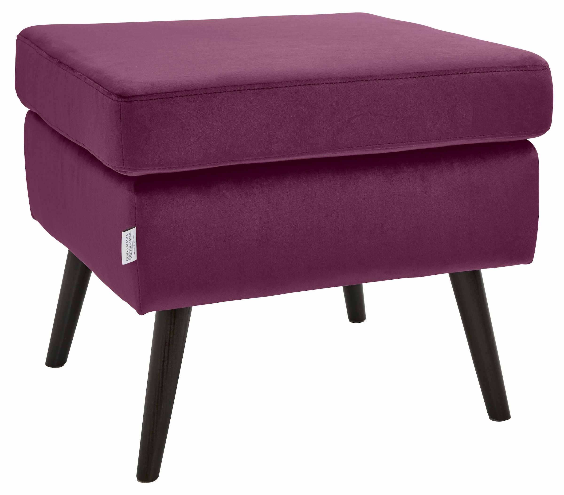 Home affaire Hocker "Salla", Bezug auch in Luxus-Microfaser in Teddyfellopt günstig online kaufen