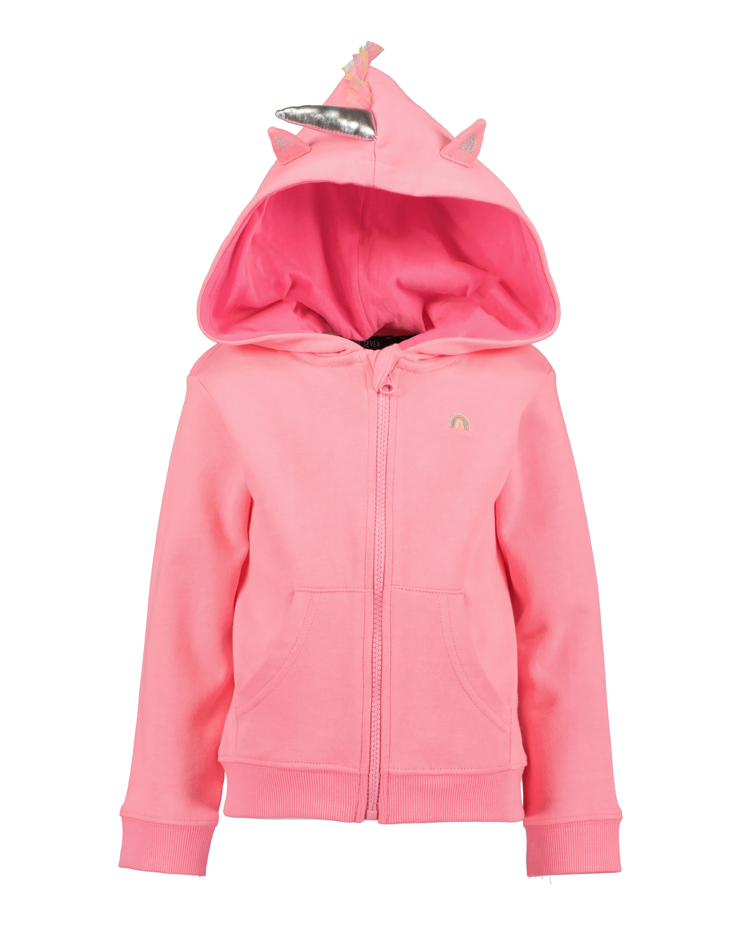 Blue Seven Kapuzensweatjacke, mit Kapuze im besonderen Einhorn-Look