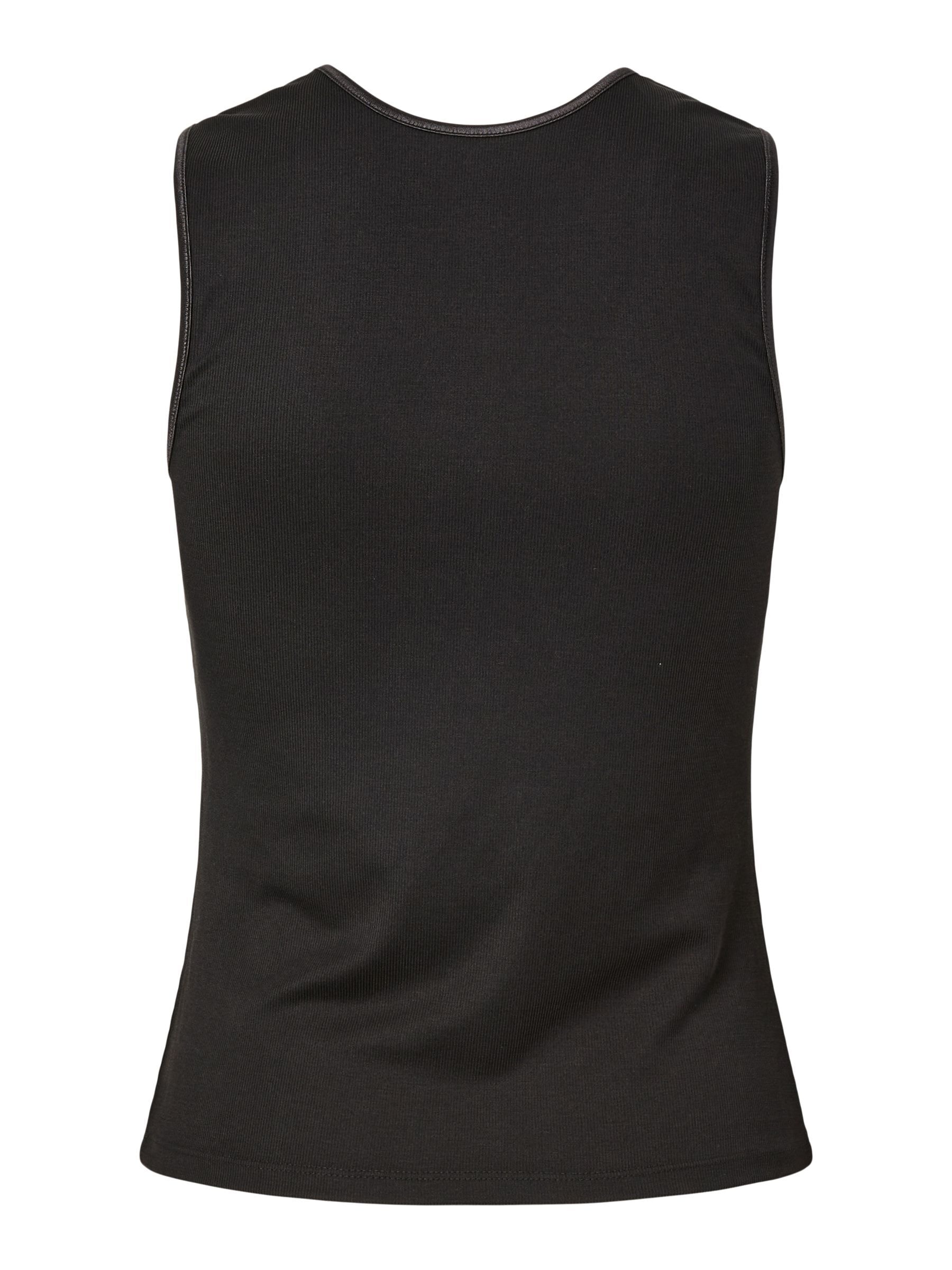 Y.A.S Tanktop »YASPALOMA TANK TOP NOOS« mit Satinpaspel