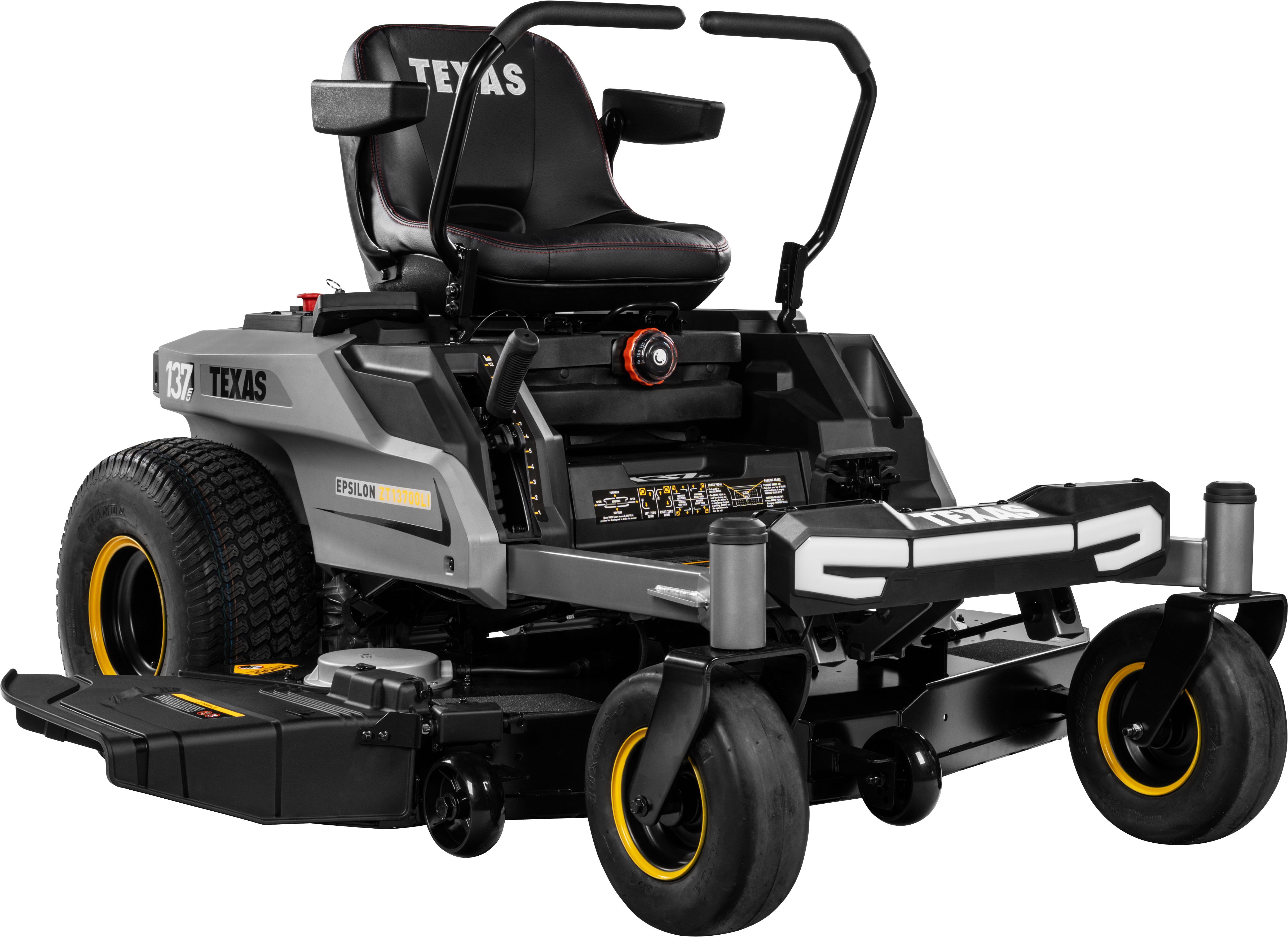 Texas Akku-Rasentraktor "Epsilon ZT13700Li" 72 V Akku, 12 Schnitthöhen