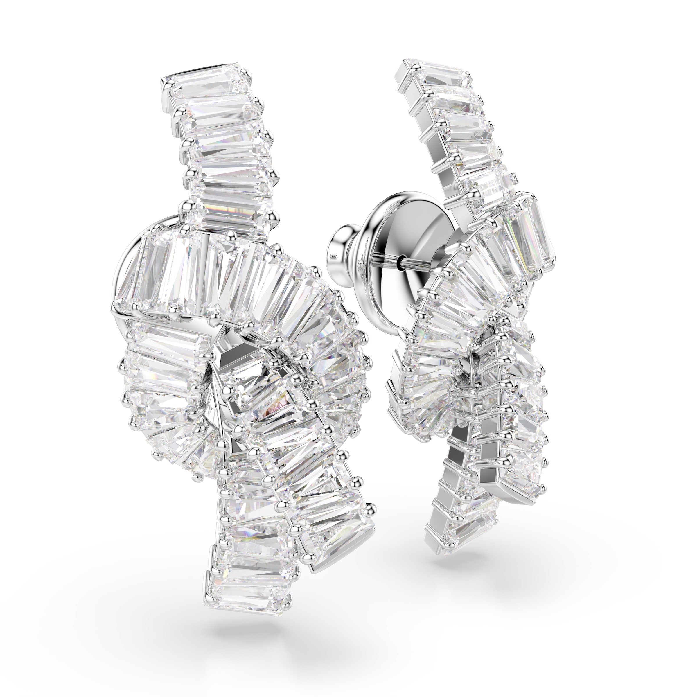 Swarovski Paar Ohrstecker »Schmuck Geschenk Matrix Ohrringe«, mit Swarovski® Kristall, Swarovski® Zirkonia (synth.)