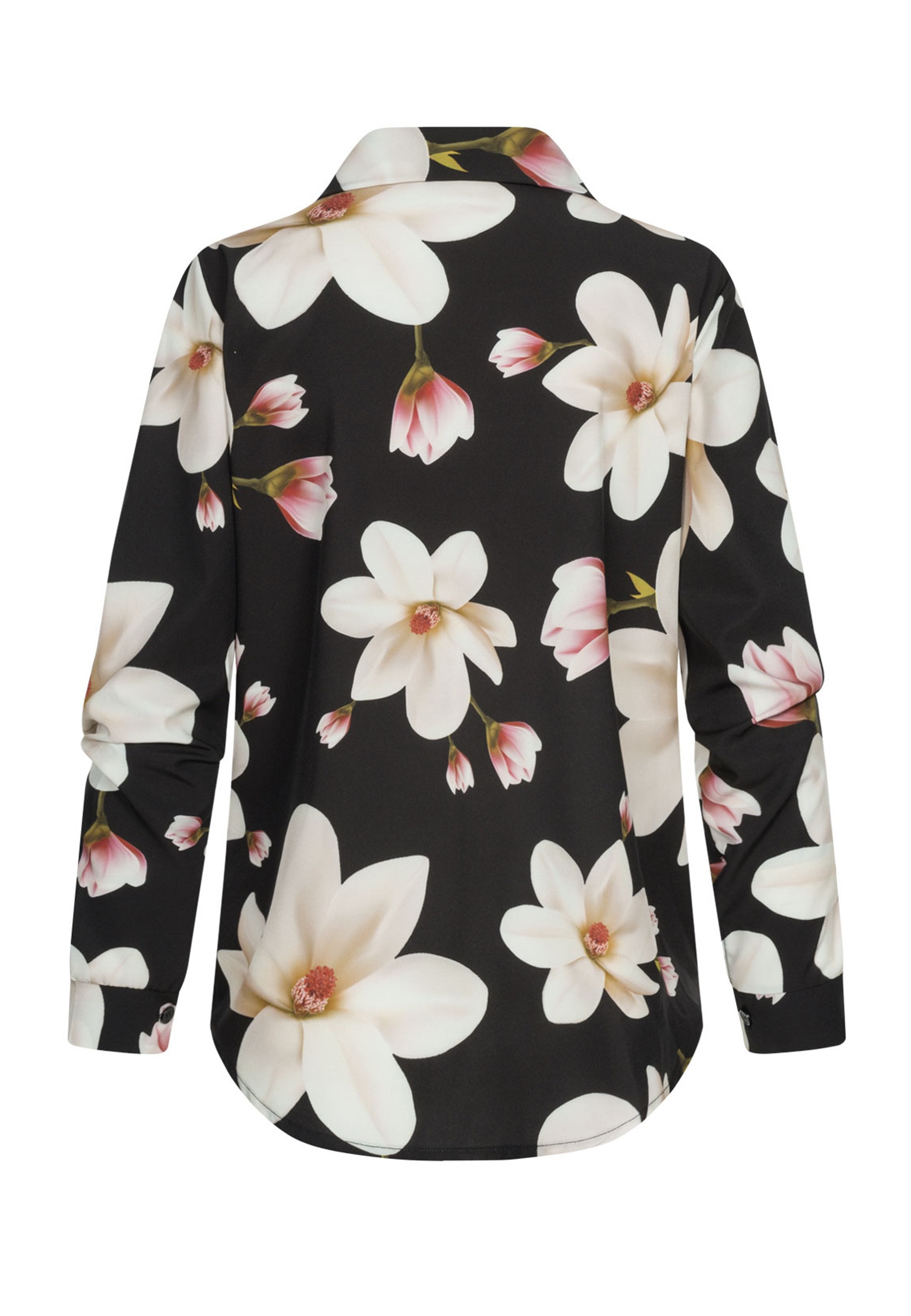 CLOUD 5IVE Blusentop »CLOUD 5IVE Langarm-Bluse mit Knopfleiste u. Blumenprint«