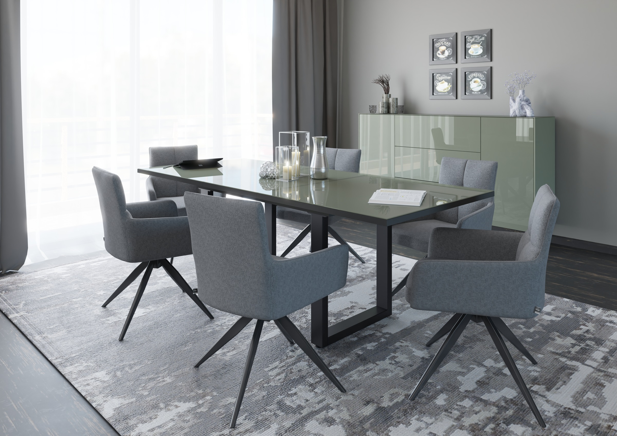 set one by Musterring Esstisch »Reno« 1 Stk. tlg. Mit Vierkantfuß, wählbaren Gestellen und Plattenfarben