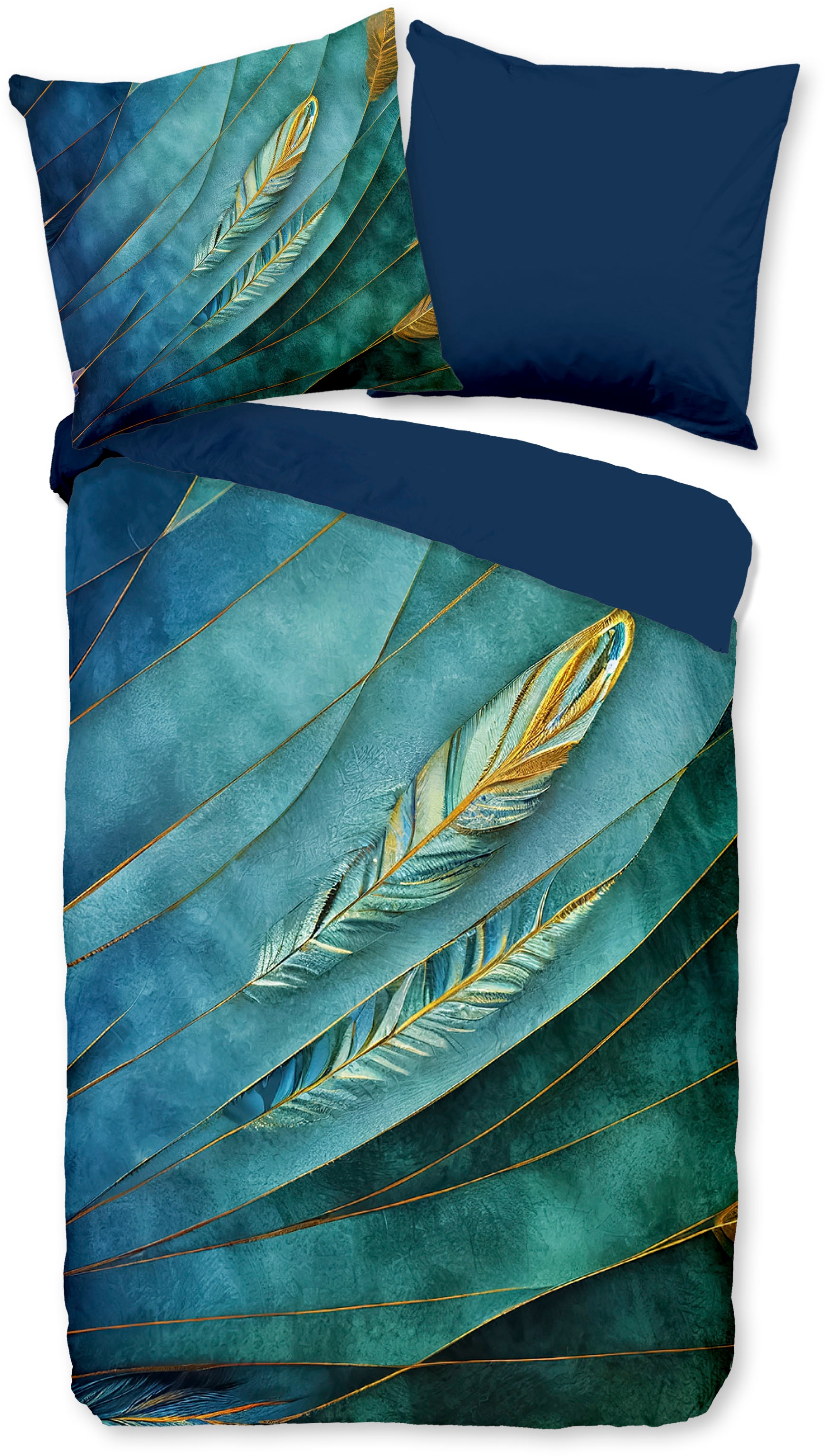 PURE luxury collection Wendebettwäsche "Neva" 2 Stk. Mikrofaser, 135x200, P günstig online kaufen