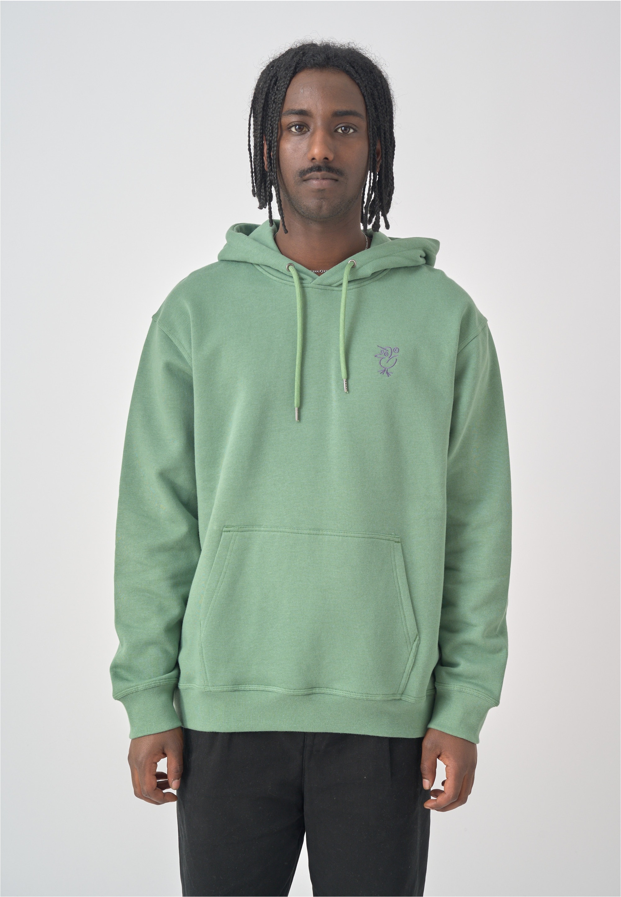 Cleptomanicx Kapuzensweatshirt "Sketch Gull" mit toller Stickerei auf der B günstig online kaufen