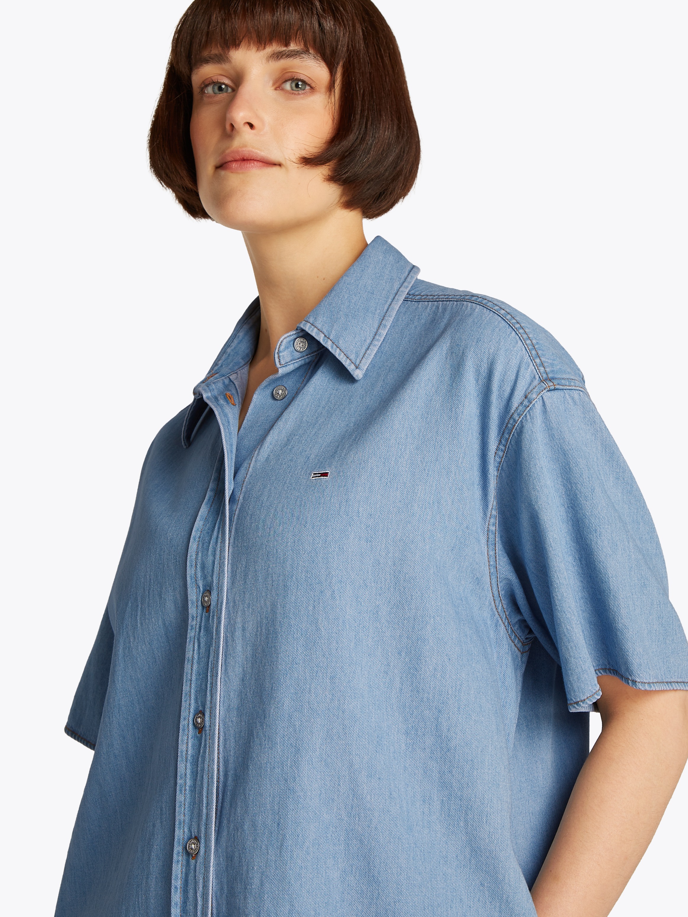 Tommy Jeans Hemdblusenkleid "SS SHIRT DRESS EXT", mit Kurzarm günstig online kaufen