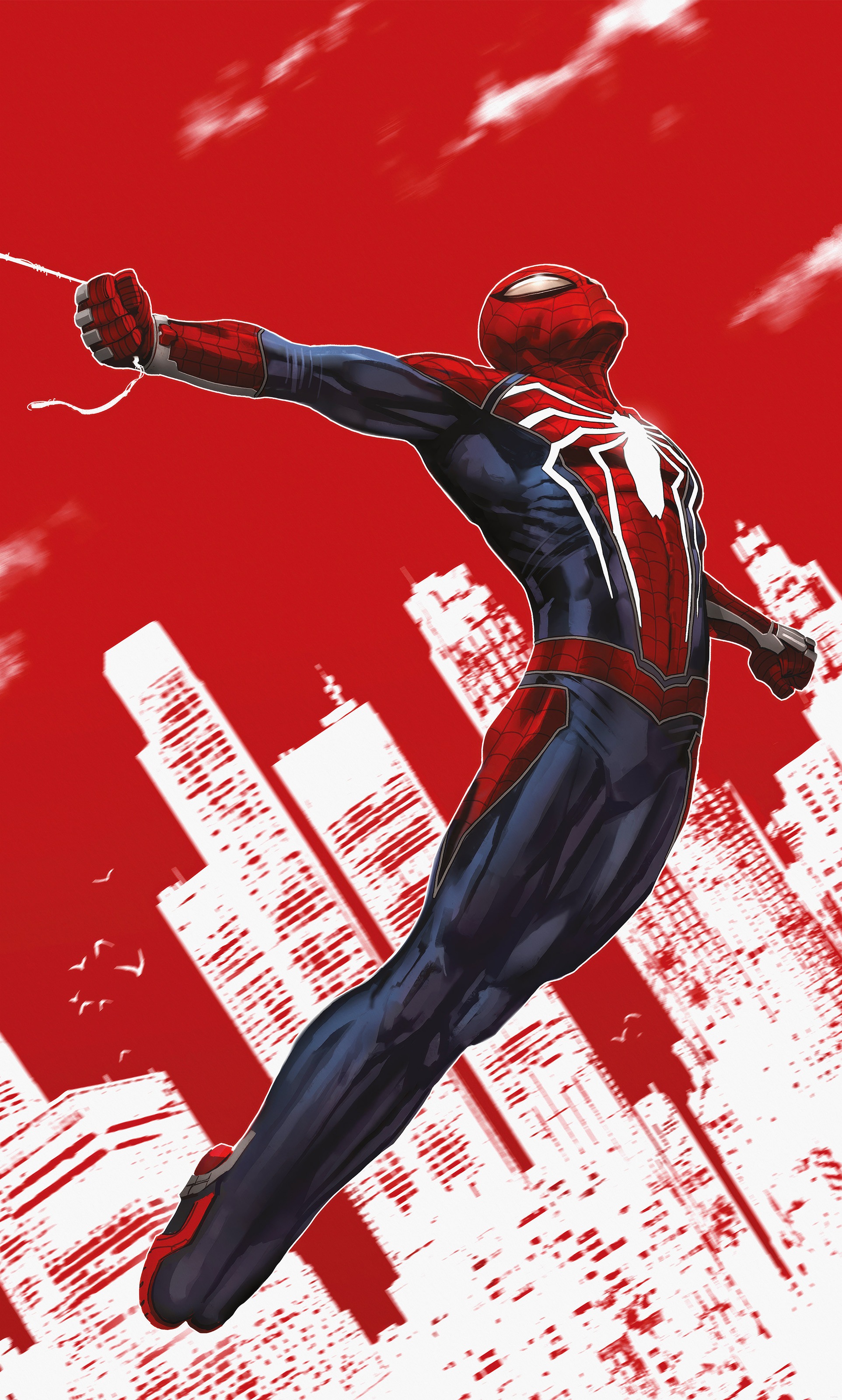 Komar Kindertapete "Marvel Spider-Man Red Swing" bedruckt glatt günstig online kaufen