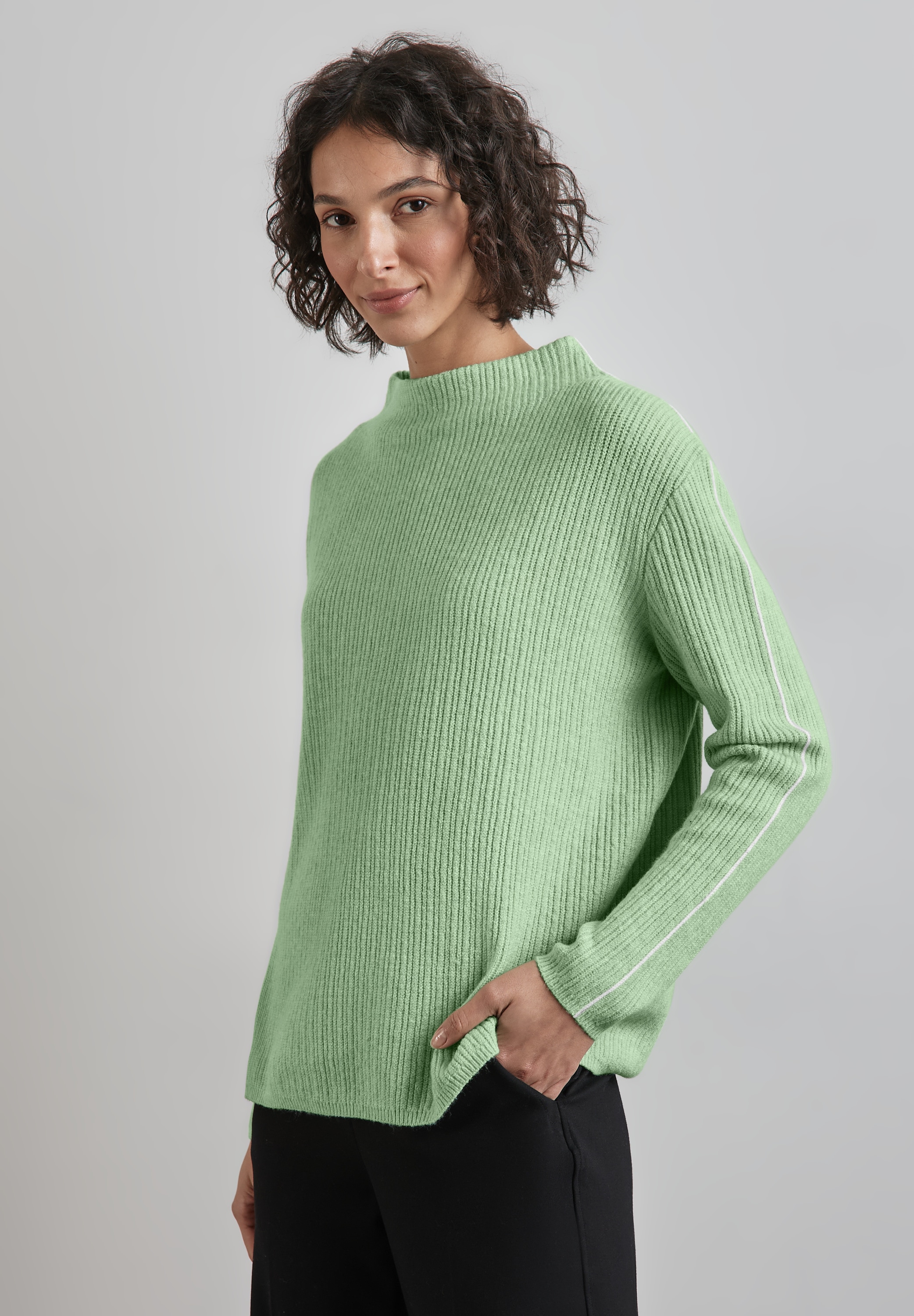 Strickpullover, mit Turtleneck