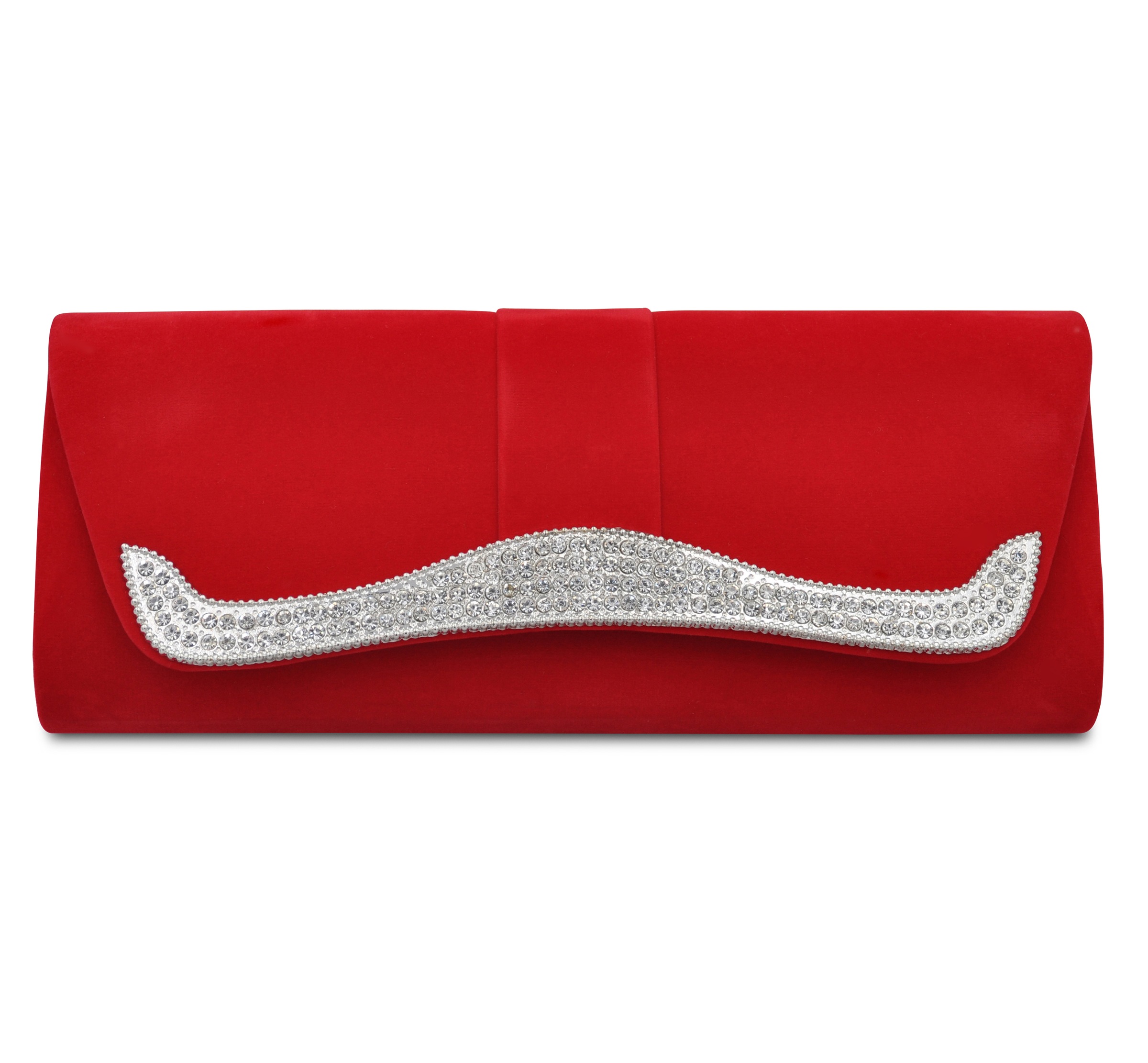 Steuer Abendtasche "Samt in rot mit Strassbesatz" günstig online kaufen