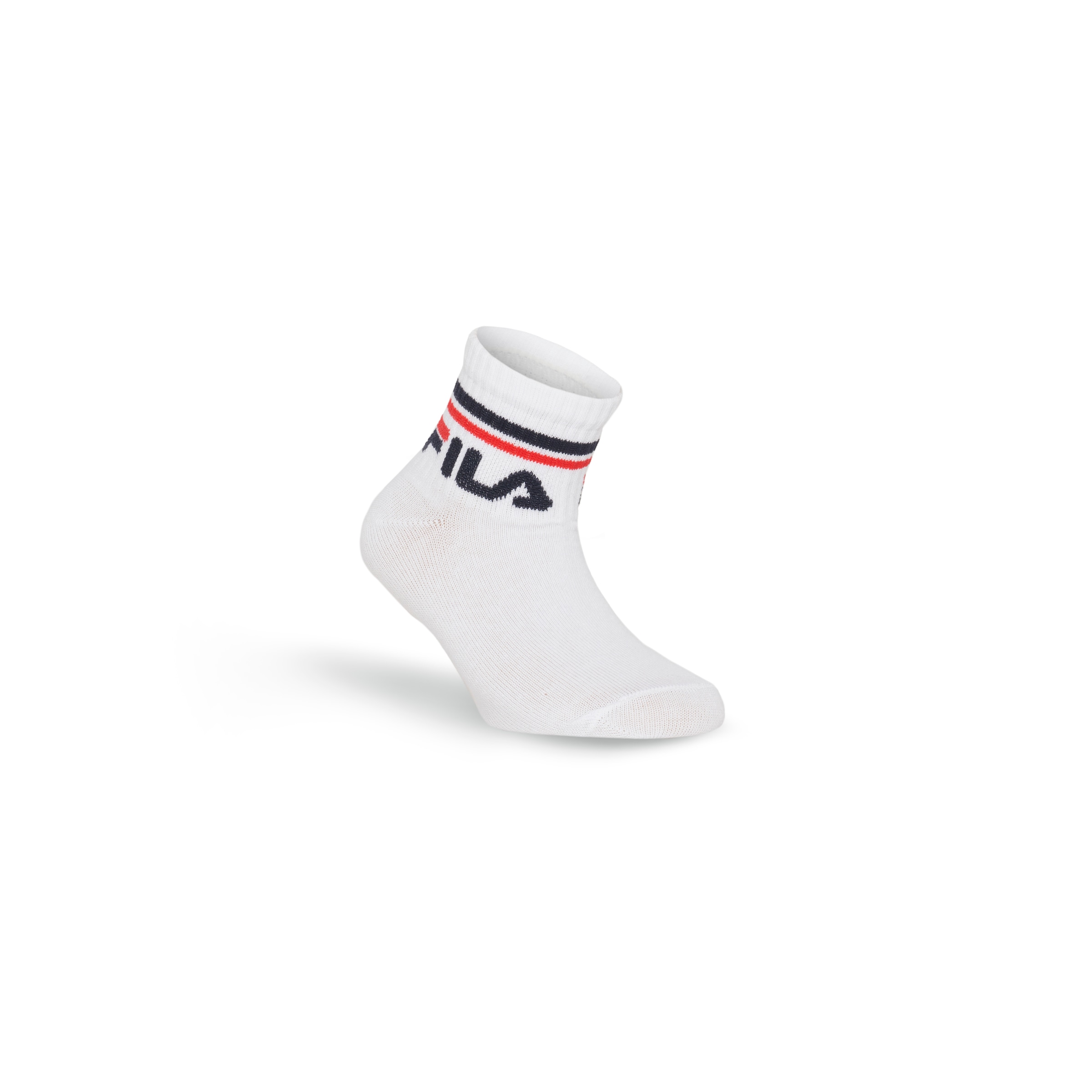 Fila Kurzsocken »JUNIOR UNISEX QUARTER PLAIN SOCKS«, (6 Paar), mit eingestricktem Logo im Bündchen, Kindersocken