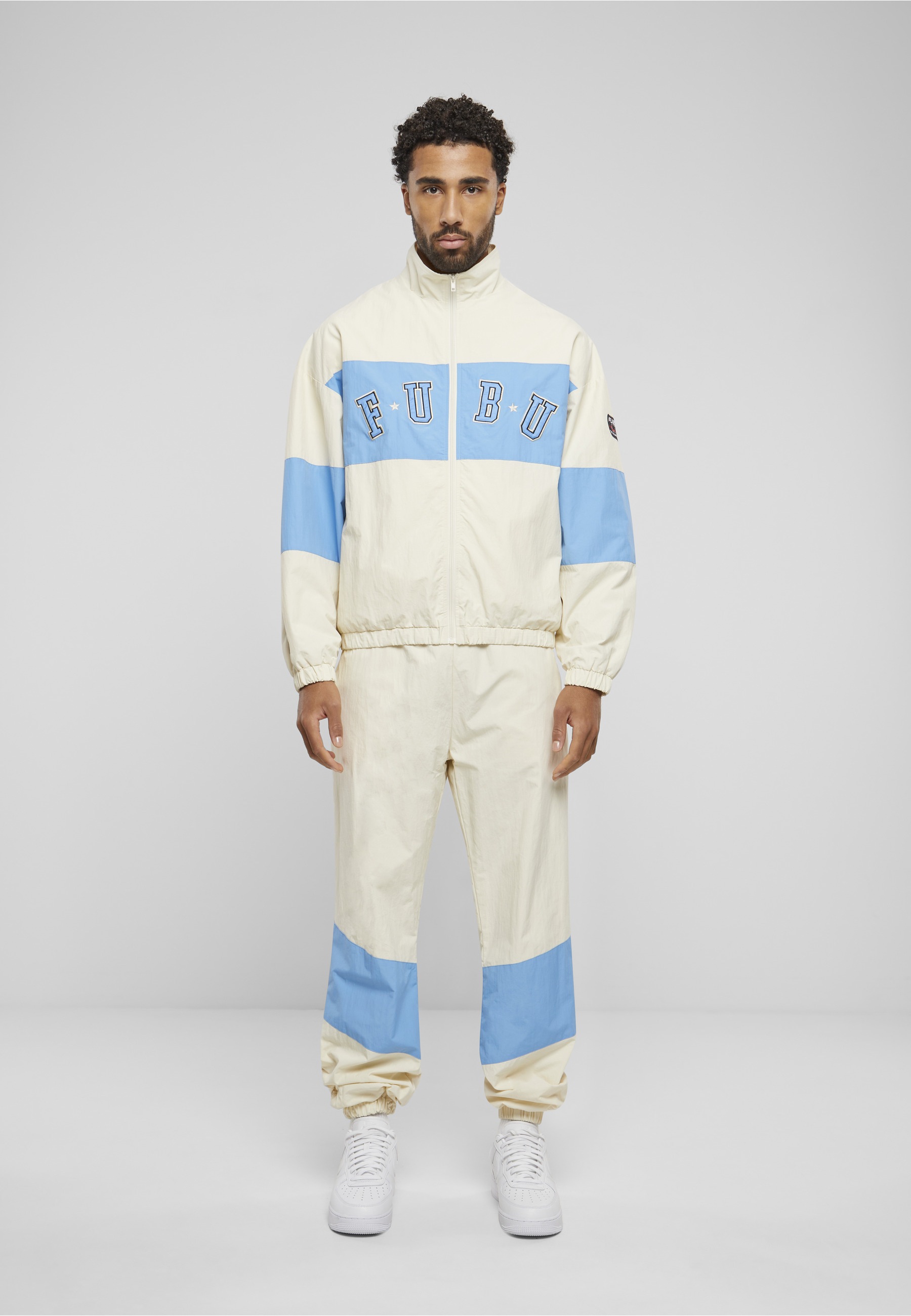 Fubu Bomberjacke »Fubu Herren FM241-009-2 Fubu College Block Track Jacket« 1 Stk. tlg. ohne Kapuze