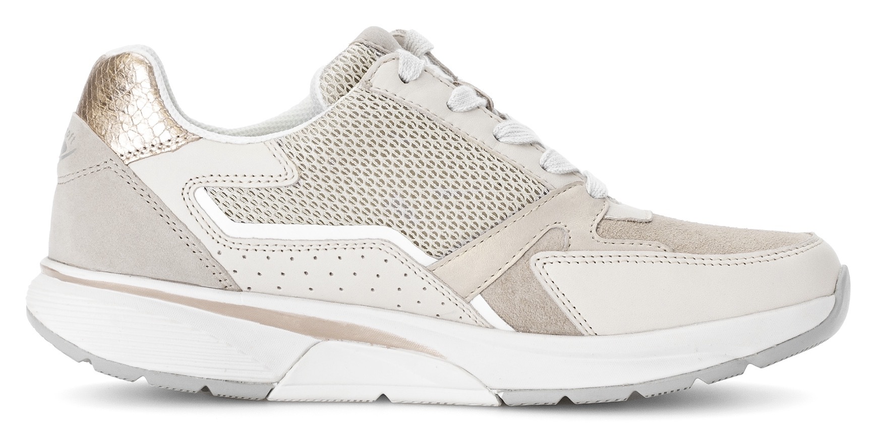 Thumbnail - rollingsoft Keilsneaker, Freizeitschuh, Halbschuh, Schnürschuh im sportivem Materialmix