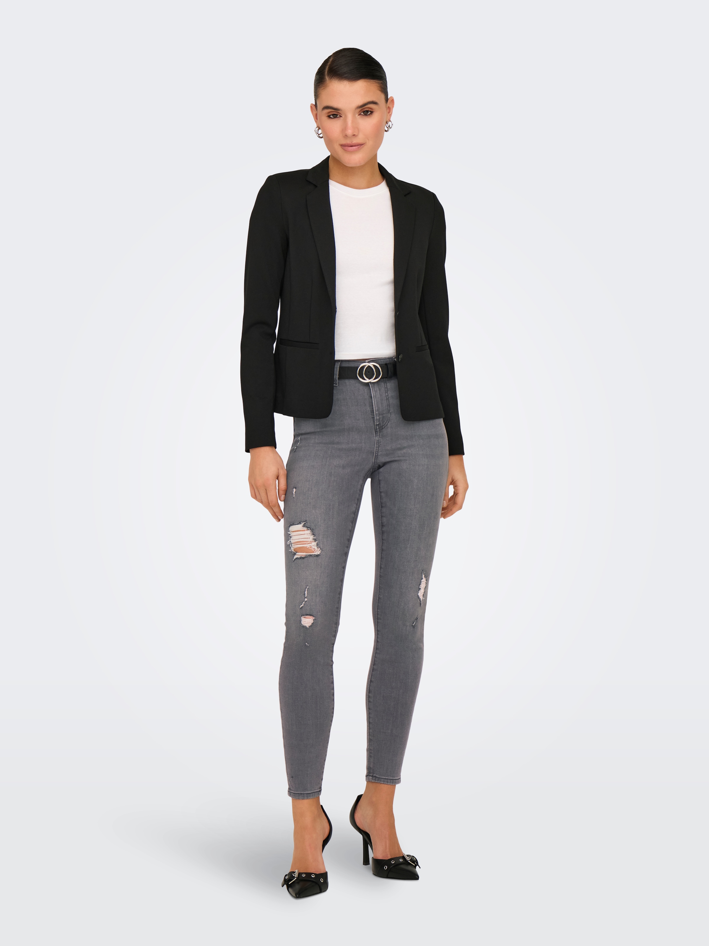 ONLY Skinny-fit-Jeans »ONLWAUW MID WAIST DES SK DNM PIM«