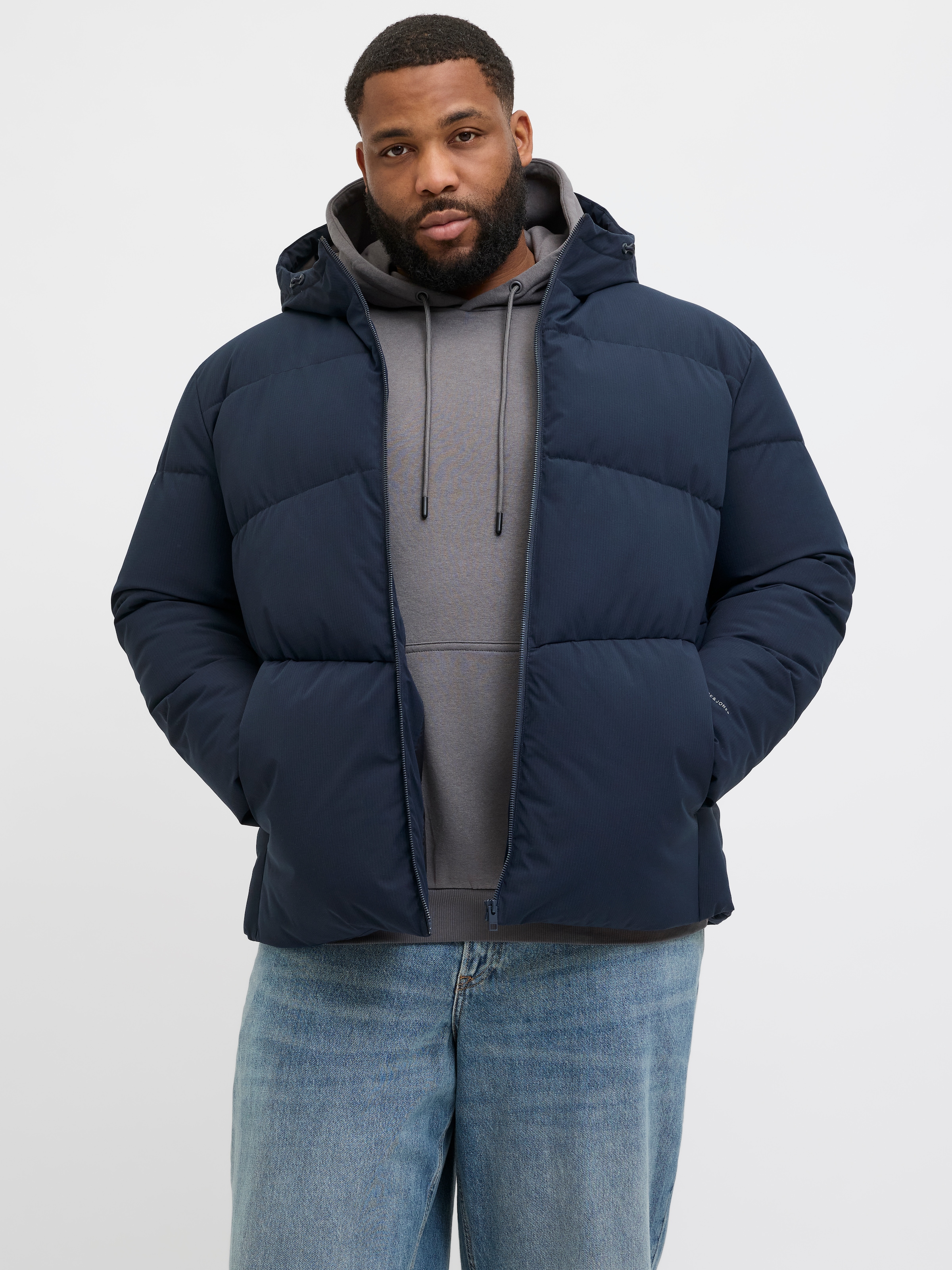 Jack & Jones PlusSize Steppjacke "JJGLOBAL PUFFER JACKET PLS", mit Kapuze günstig online kaufen