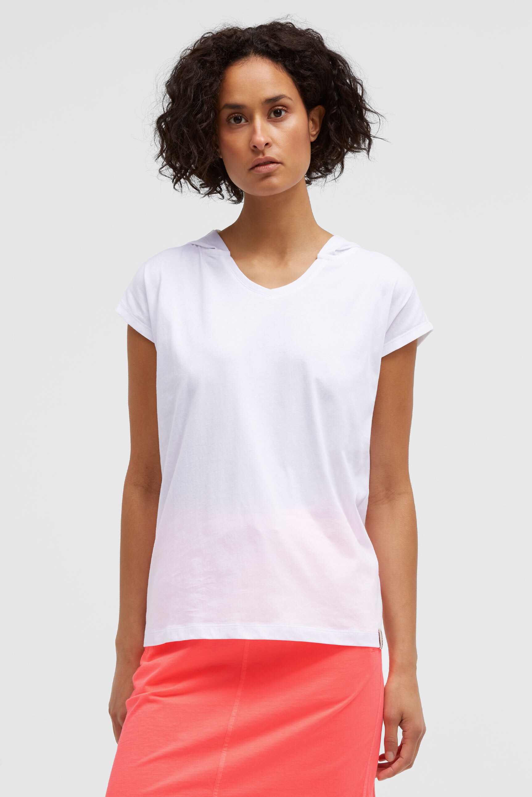 SOCCX Kapuzenshirt mit V-Ausschnitt