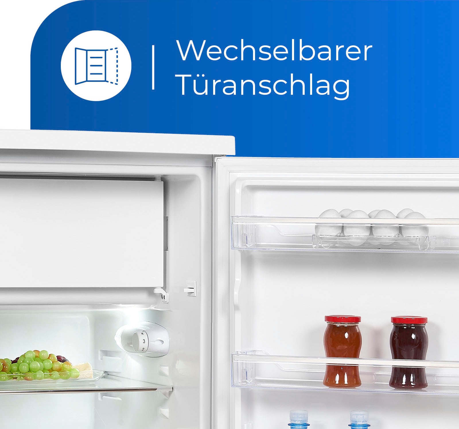 exquisit Kühlschrank »KS18-4-H-170E weiss«, 136 L Volumen, 4 Sterne Gefrieren