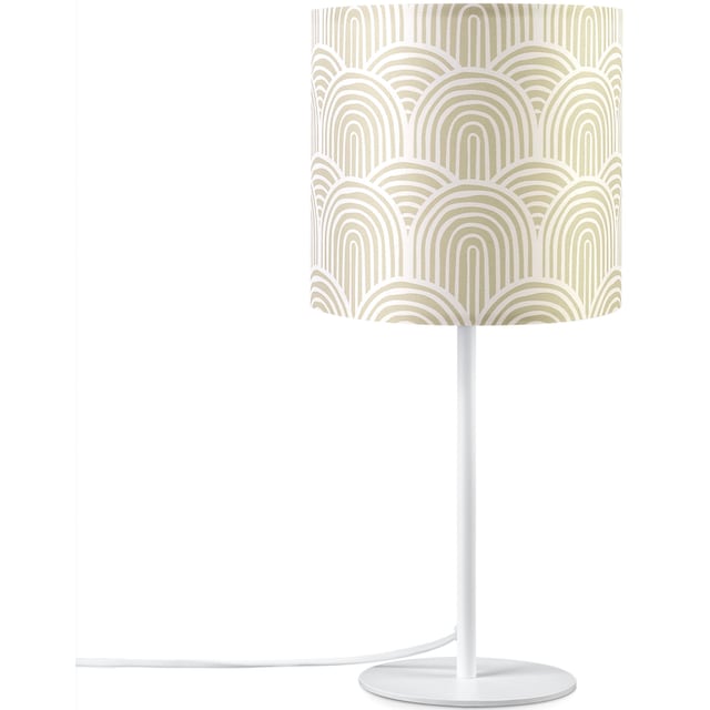 Paco Home Tischleuchte »Luca Pillar«, Mit Schirm Wohnzimmer Nacht Modern  Uni E14 | Sale bei BAUR