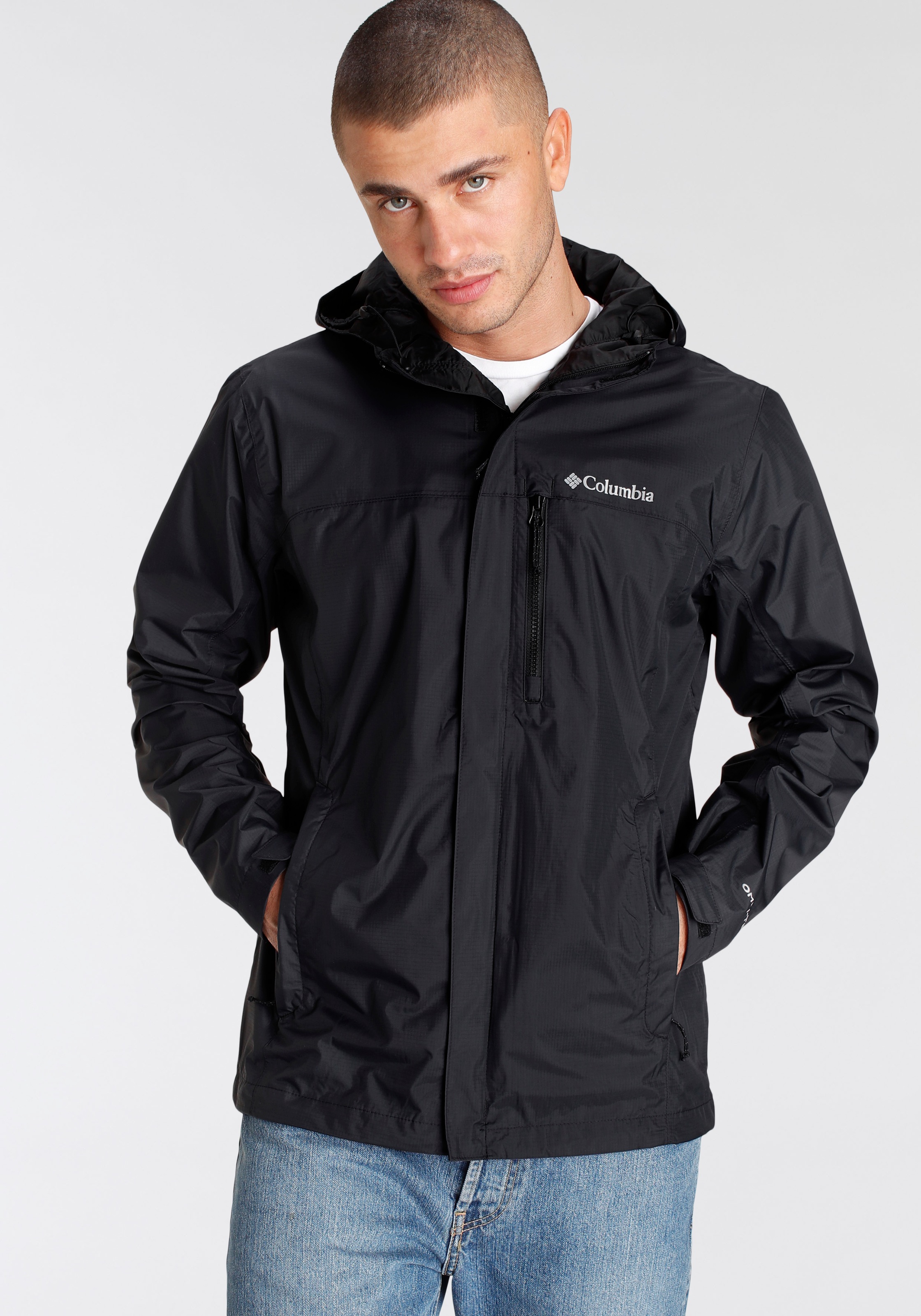 Columbia Outdoorjacke "POURING ADVENTURE II", mit Kapuze