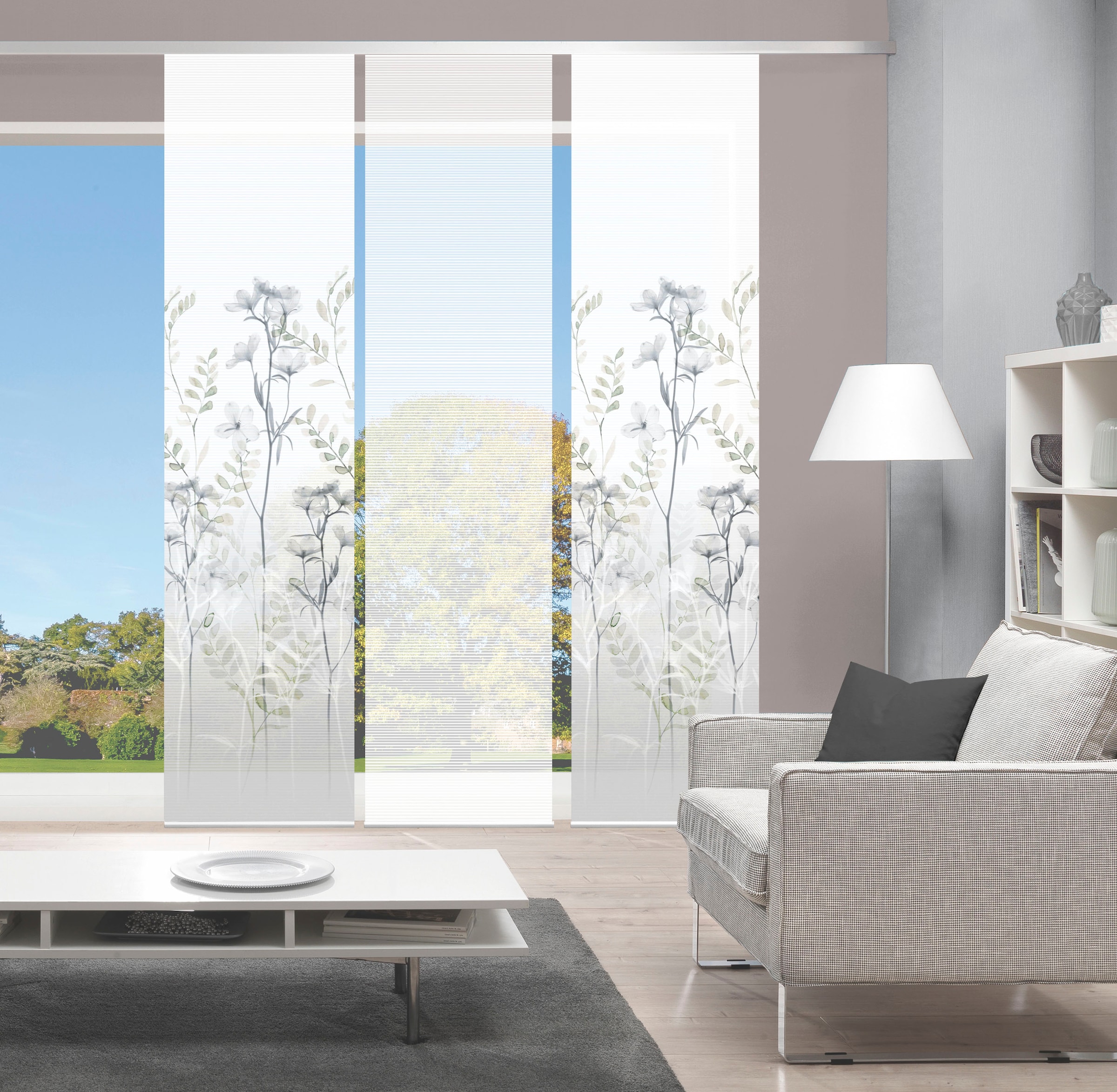 Vision S Schiebegardine "HELVIN 3er SET" Paneelwagen 3 Stk. tlg. Schiebevor günstig online kaufen