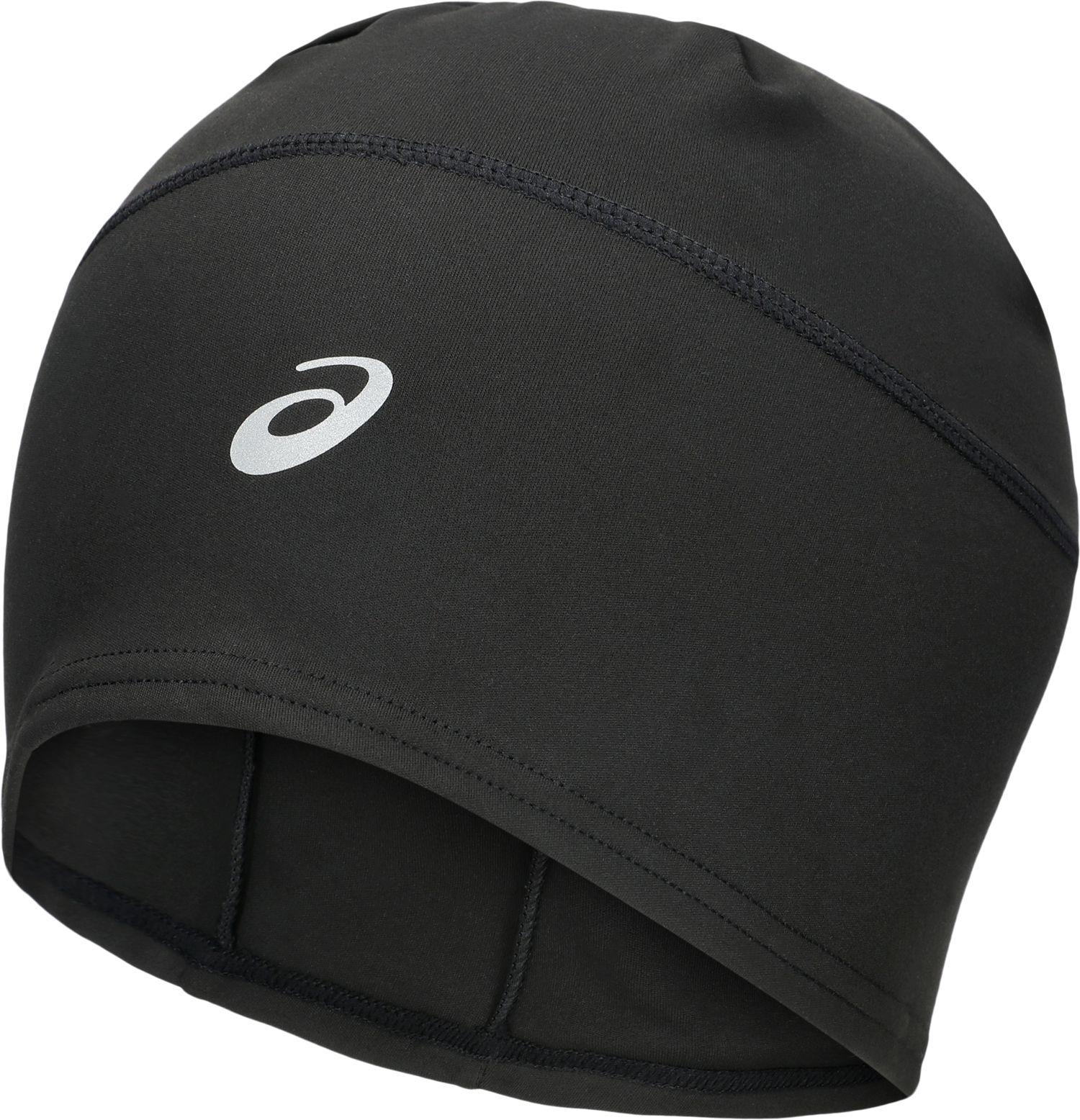 Asics Beanie "WINTER RUN BEANIE" Reflektierend, Unterstützende Passform, Haarschlitz hinten