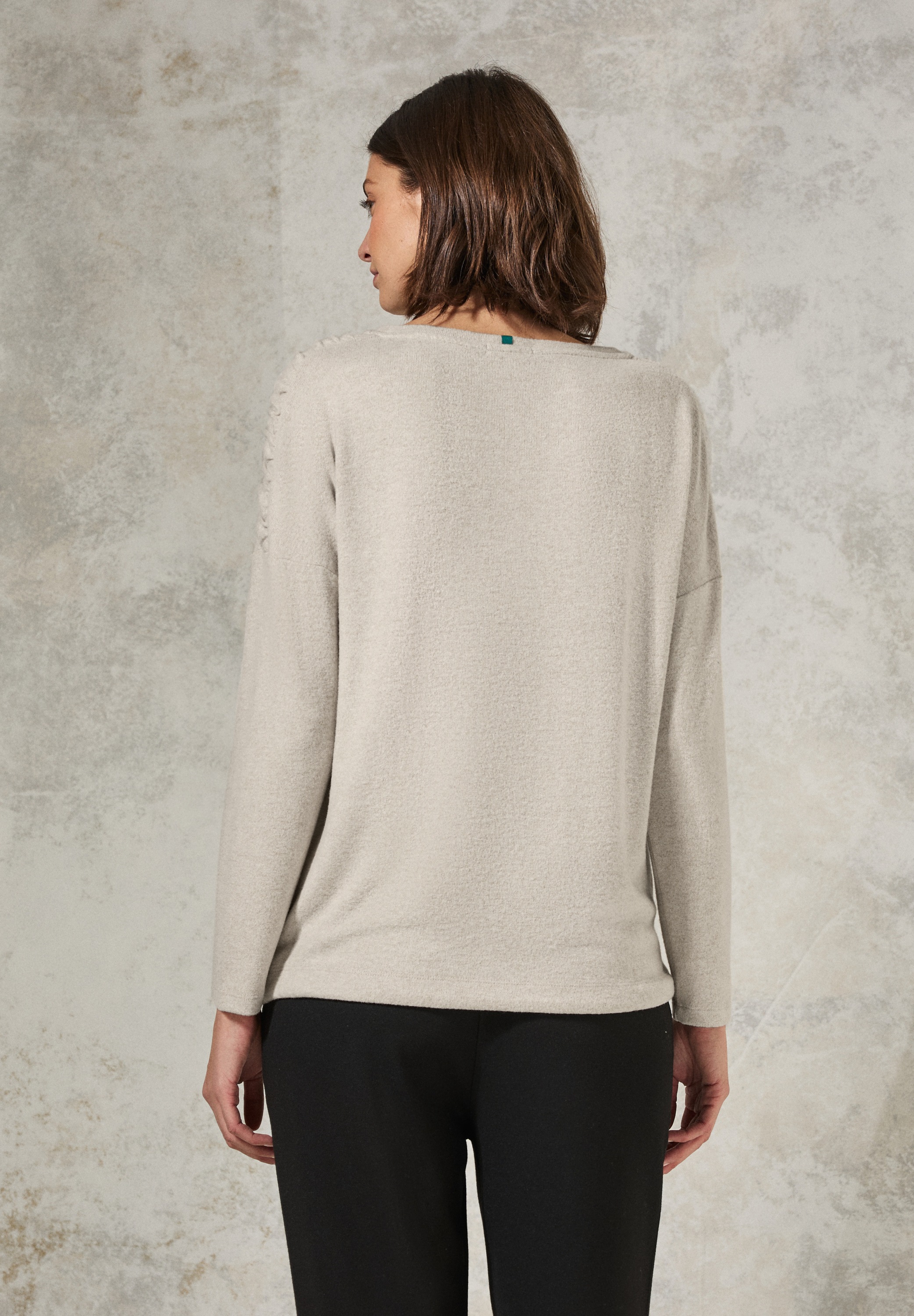Cecil Langarmshirt, mit Tunnelzugsaum