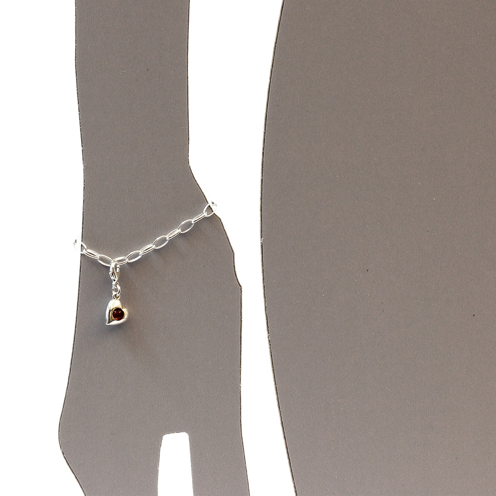 OSTSEE-SCHMUCK Kettenanhänger »Ostsee-Schmuck Charm-Einhänger Herz Charm-Einhänger Herz«, (1 tlg.)