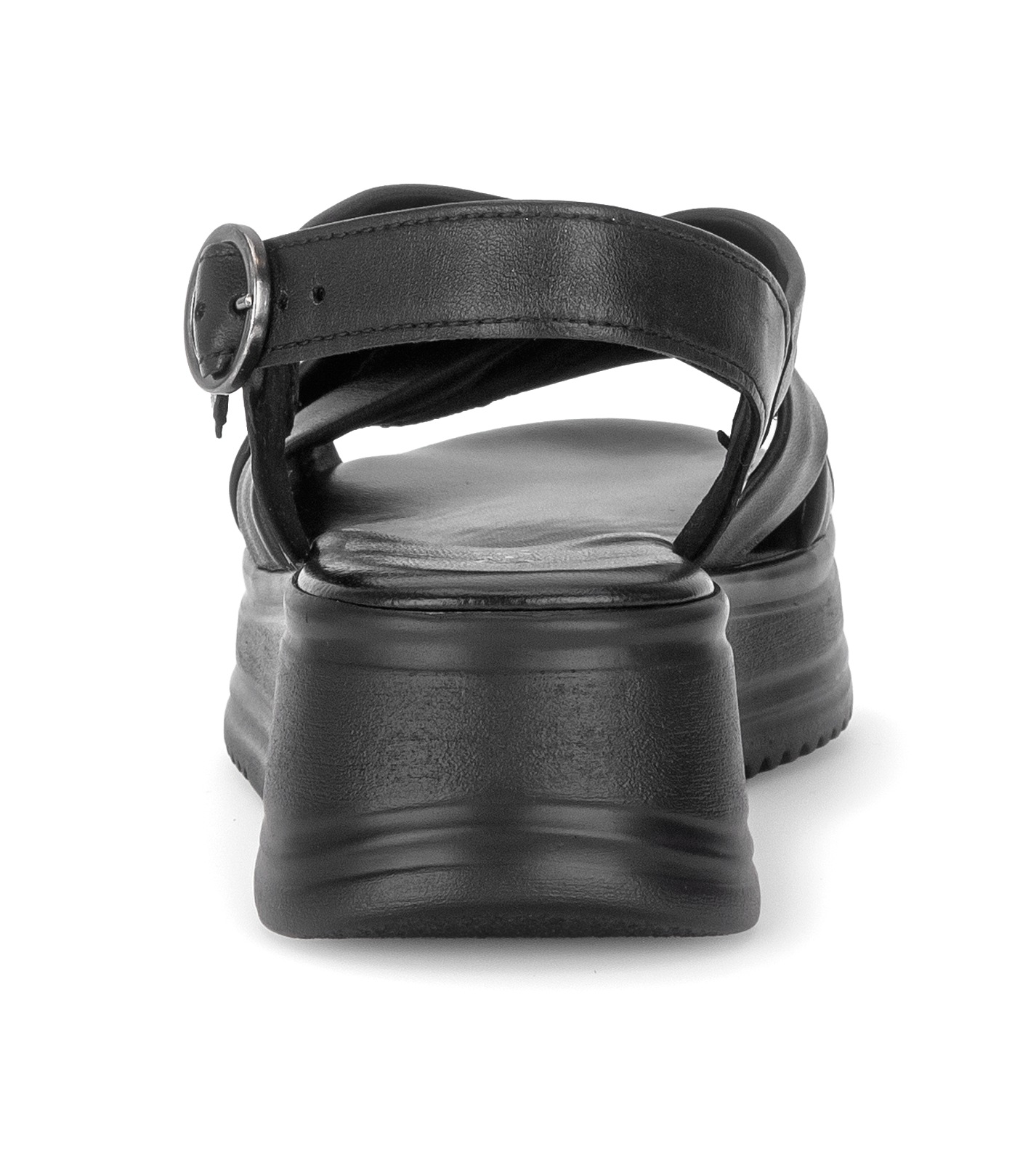 Plateausandaletten GABOR "Plateau Sandale", Damen, Gr. 41, schwarz, Schuhe 2