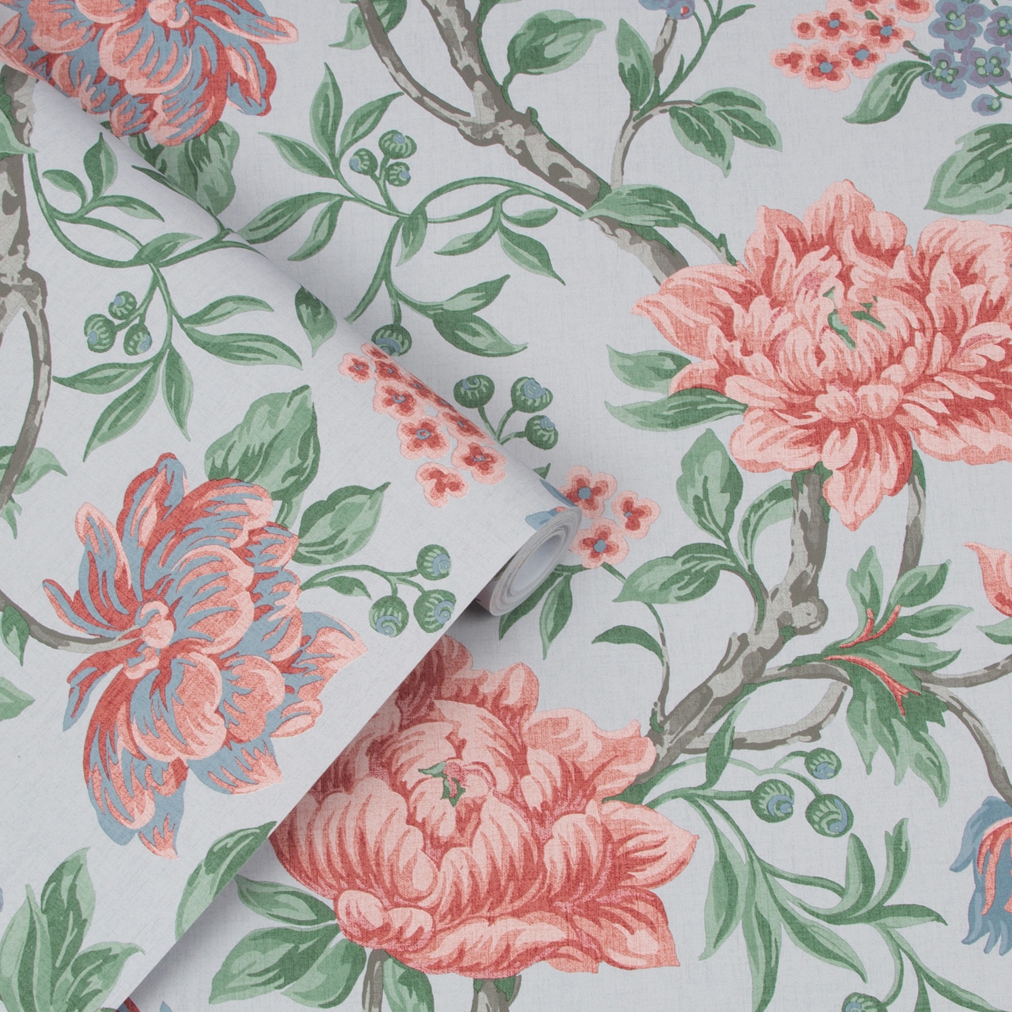 LAURA ASHLEY Vliestapete »Tapestry Floral«, FSC® zertifiziert, mit lebhaftem Druck, 10 Meter Länge