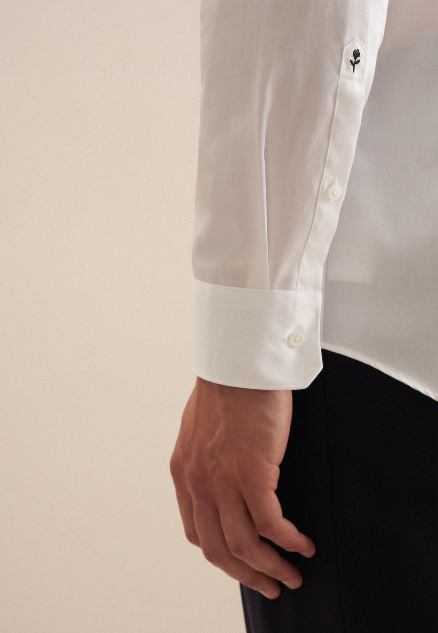 Seidensticker Schwarze Rose Men Shirt White 5