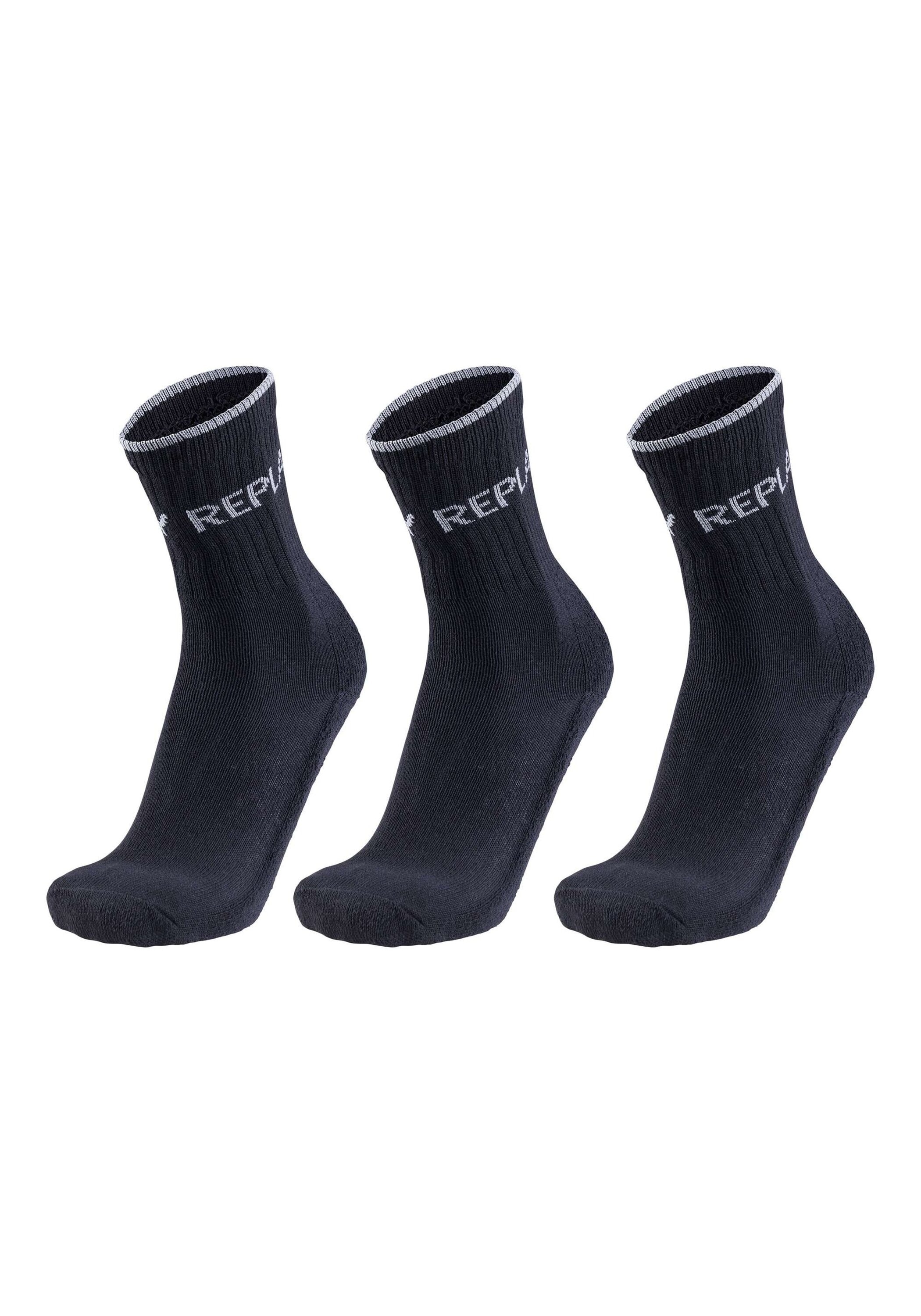 Replay Kurzsocken »Socken REPLAY TENNIS Leg Logo 3Prs Banderole 3er Pack«