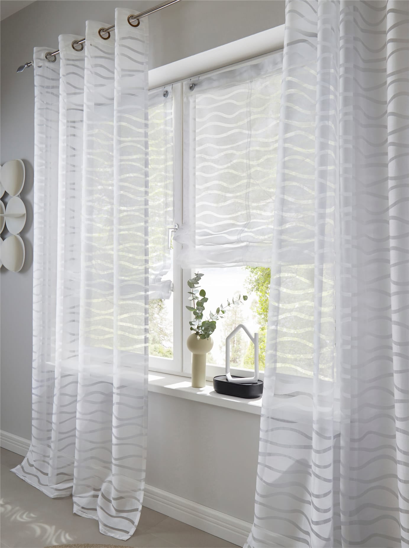 heine home Gardine Ösen 1 Stk. tlg. günstig online kaufen