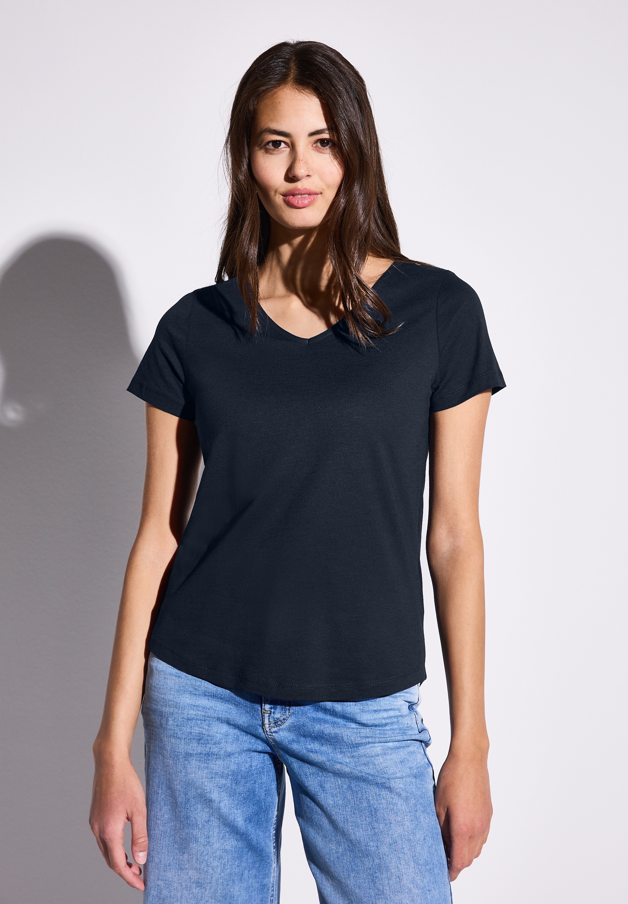 STREET ONE T-Shirt, mit V-Ausschnitt günstig online kaufen