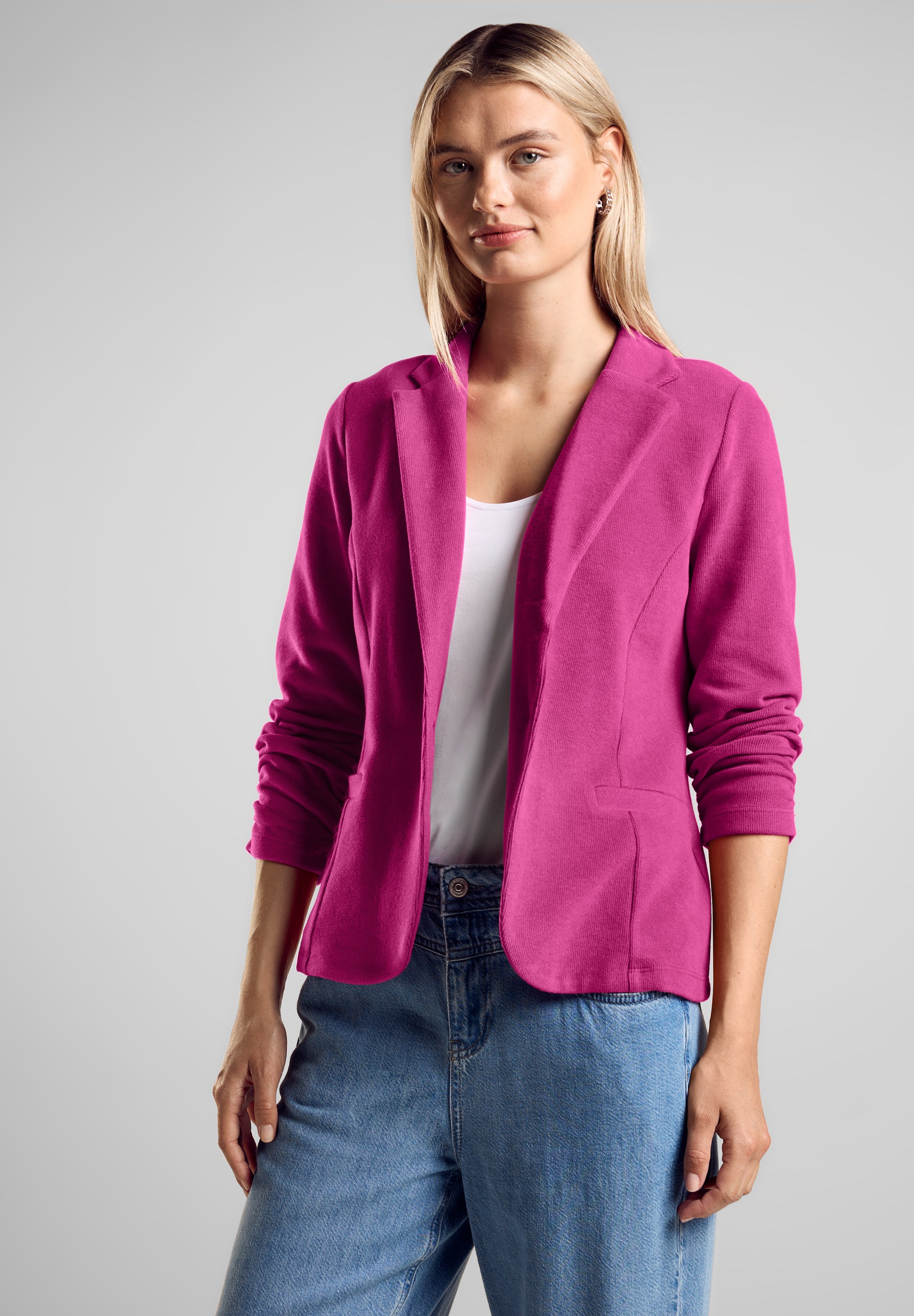 STREET ONE Kurzblazer, in Unifarbe günstig online kaufen