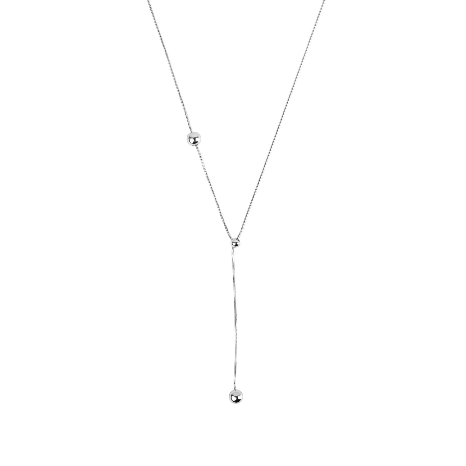 TOM TAILOR Damen Y-Kette, Silber 925 (Sterlingsilber), L: 45 B: 1mm, silber, Silber 925 (Sterlingsilber), B:1mm, Halsketten