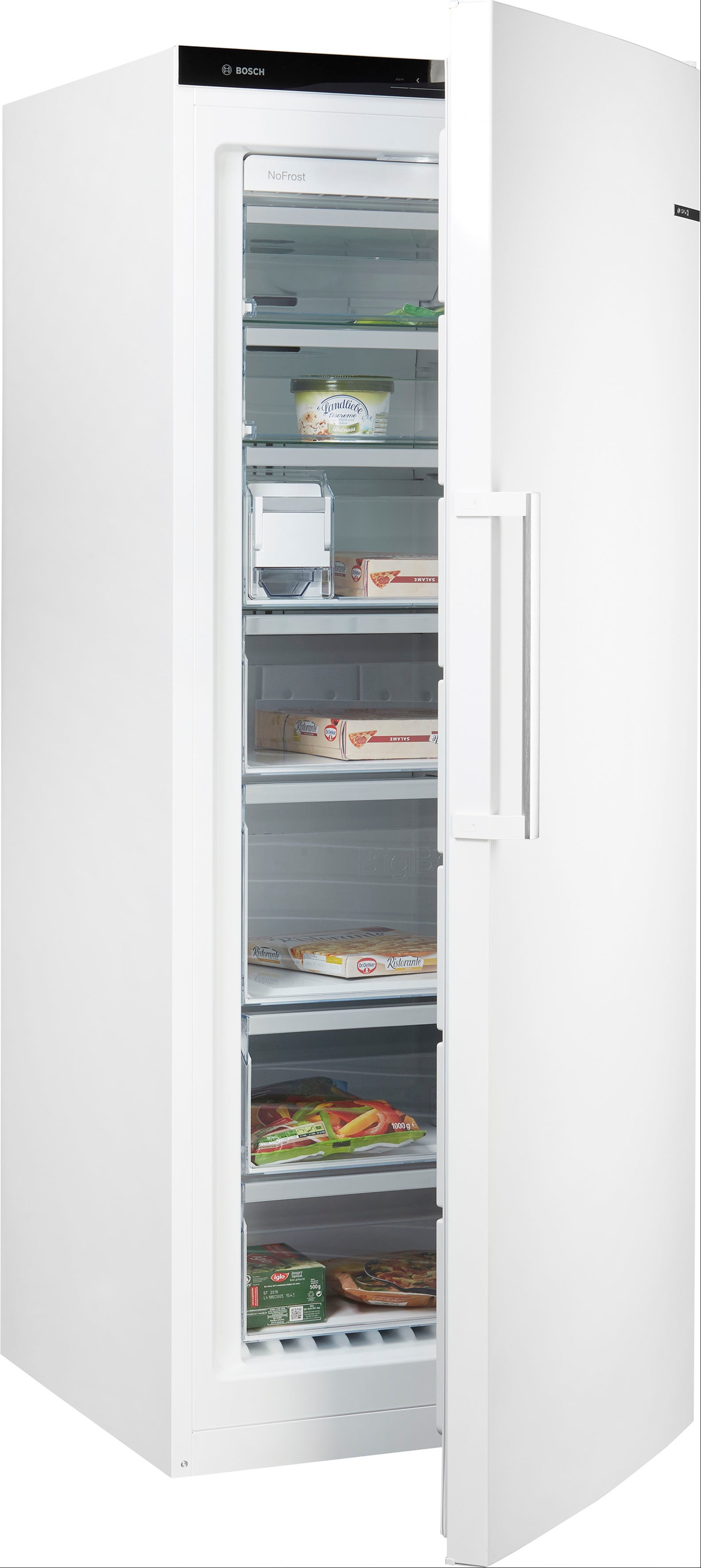 BOSCH Gefrierschrank "GSN54AWDV", B:70cm H:176cm T:78cm, weiß, Gefrierschränke, Kein Abtauen mit No Frost und viel Platz für großes Gefriergut