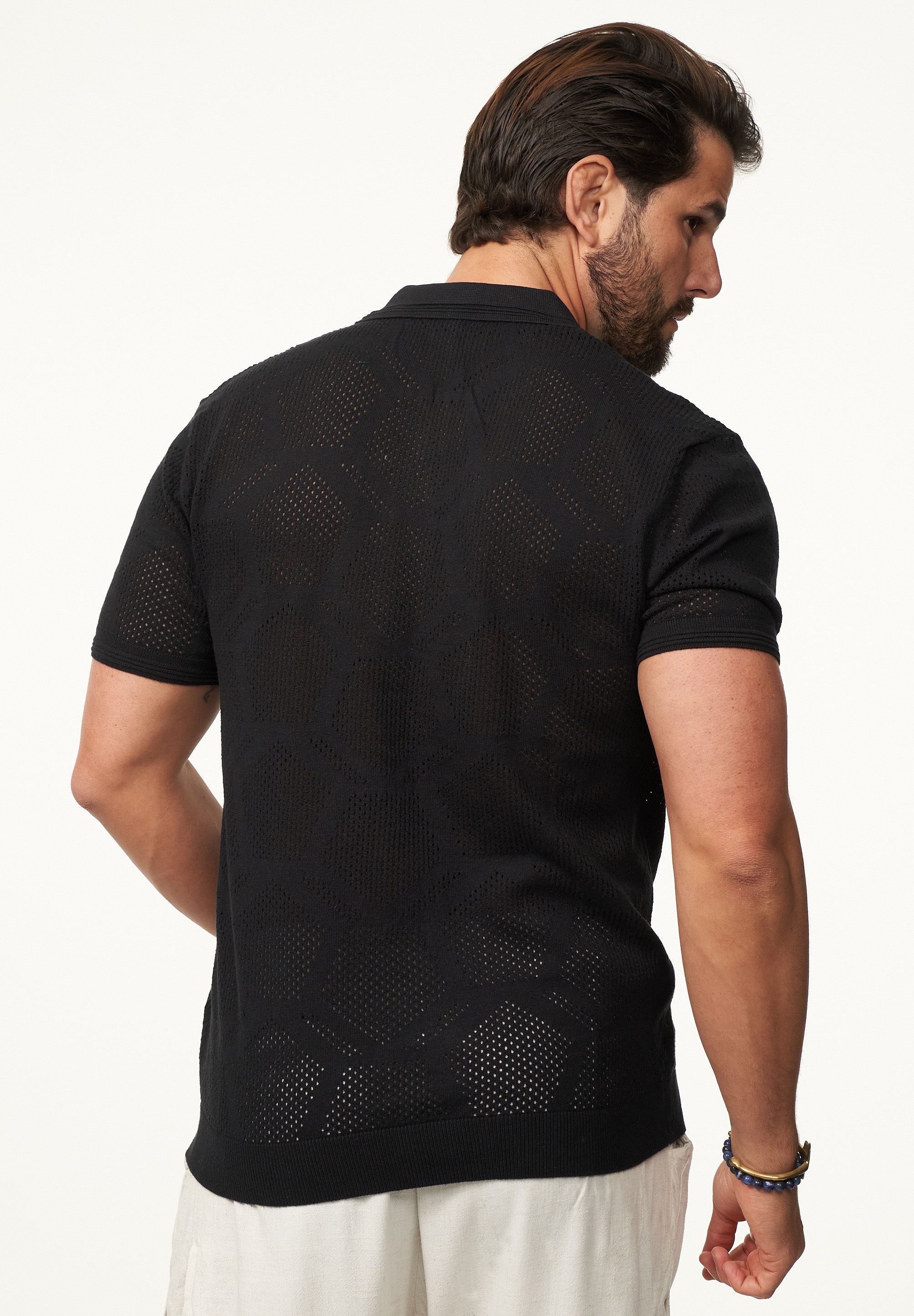 SOULSTAR Poloshirt »Kurzarm Polo T-Shirt für Herren« Herren Kurzarm Strick Polo-Hemd T-Shirt