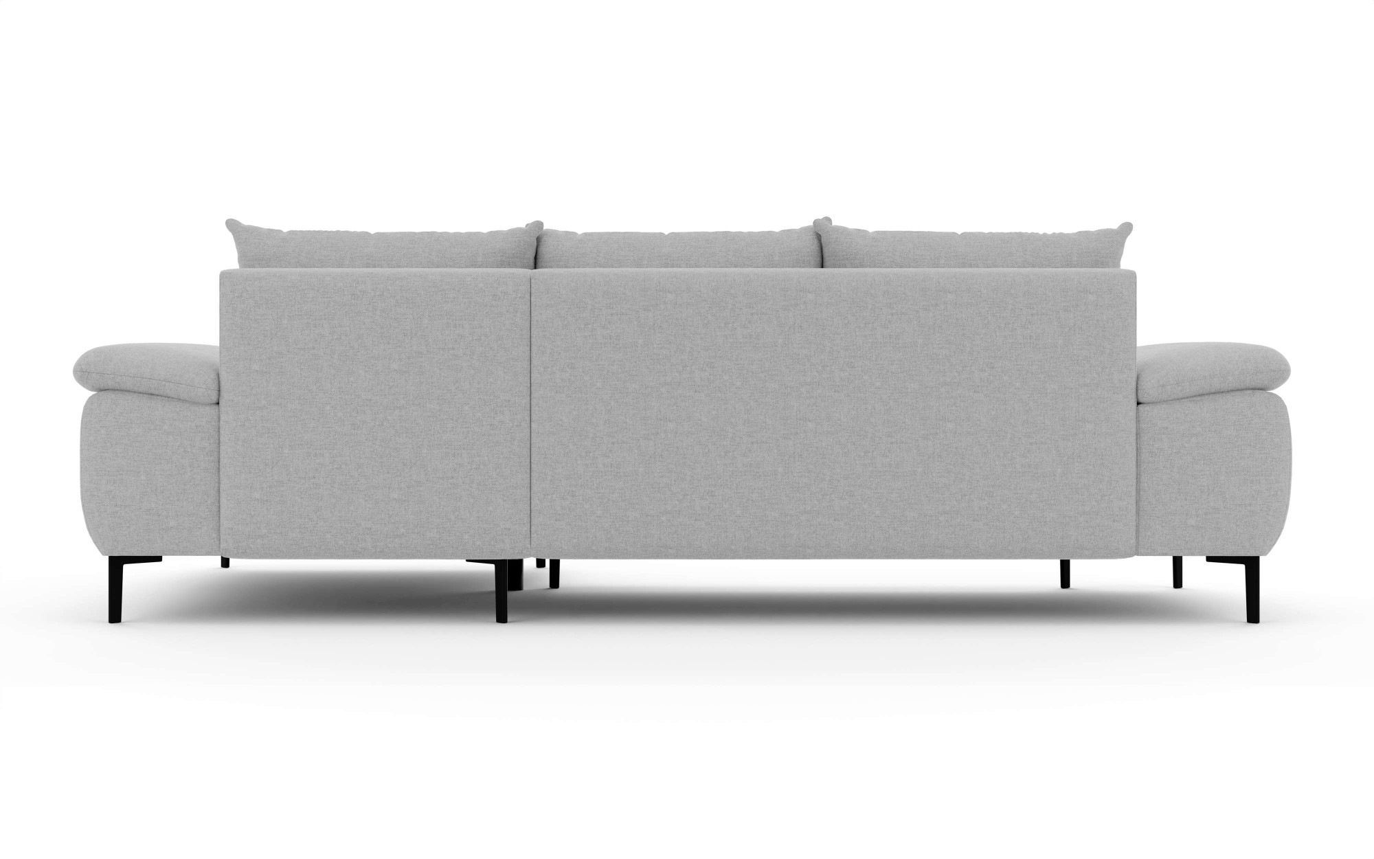 INOSIGN Ecksofa »DROMARA Schlafsofa mit Bettkasten, Maße: B/T/H 277/141/91 cm«, L-Form mit Recamiere rechts/links bestellbar, Wellenunterfederung
