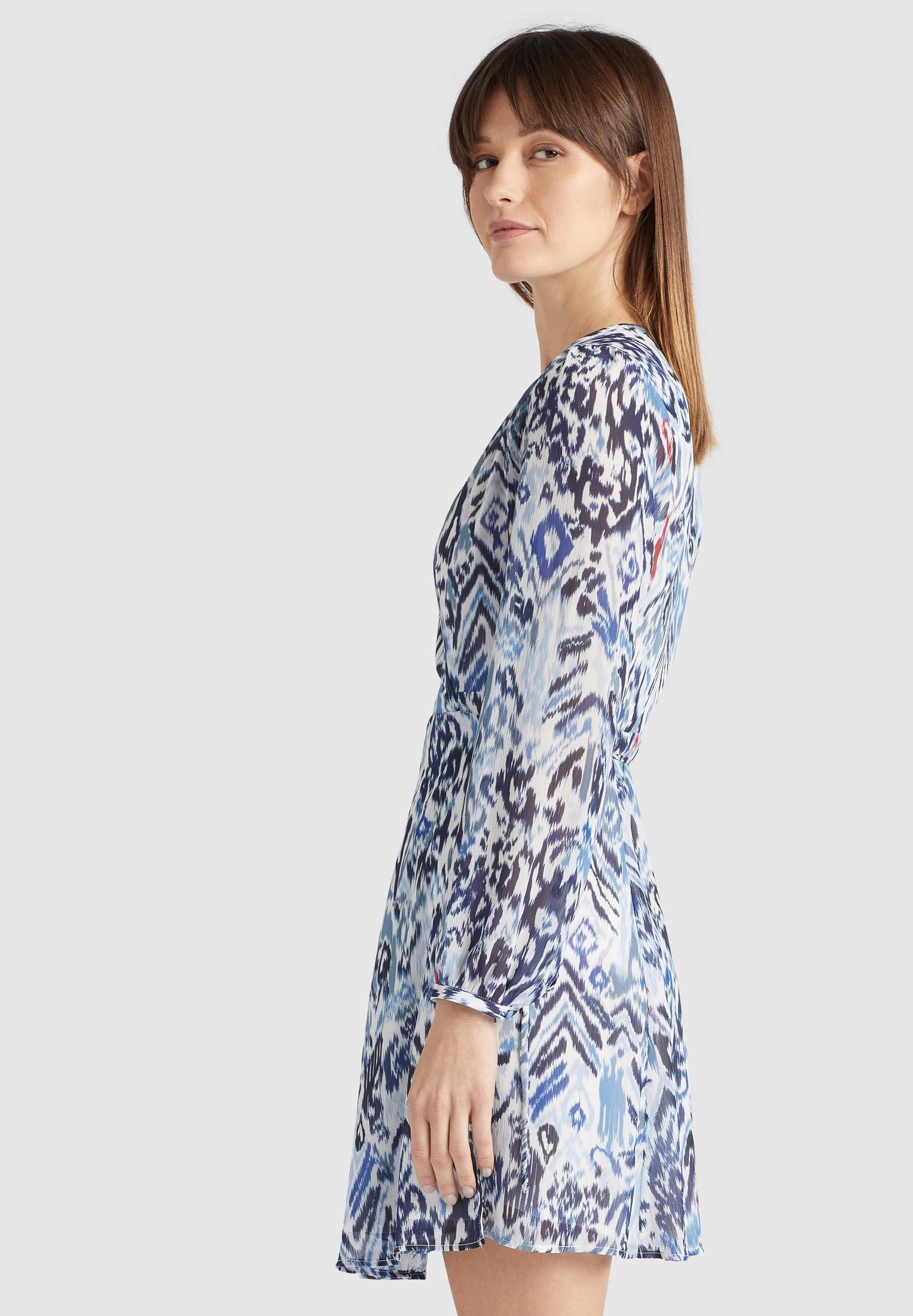 khujo Chiffonkleid »khujo Kleid MARGOLA«, aus bedrucktem Chiffon