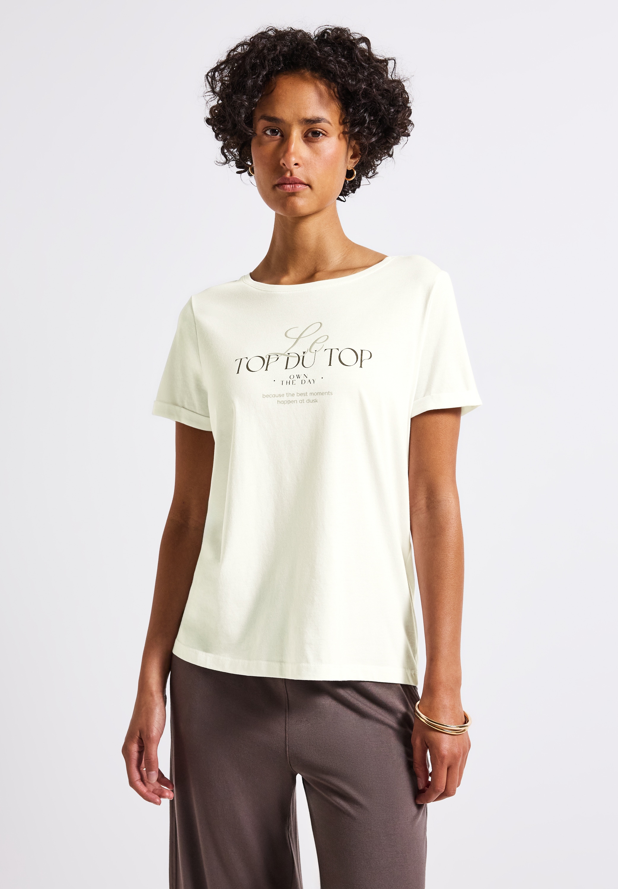 STREET ONE Print-Shirt, aus Baumwolle mit Stretchante günstig online kaufen