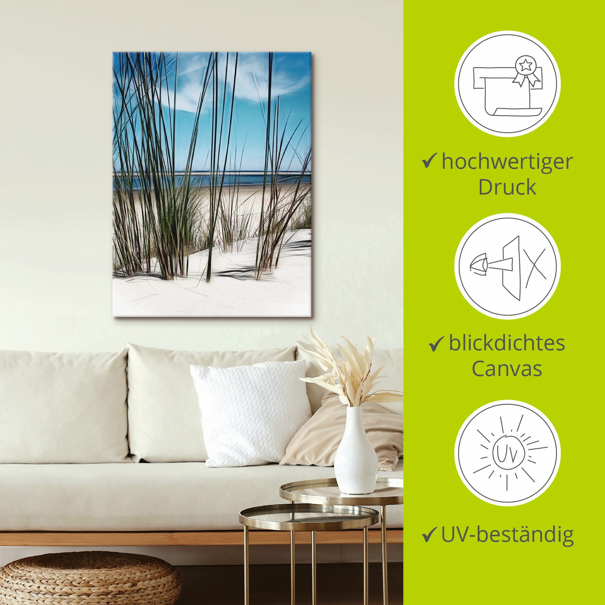 Artland Wandbild »Spiekeroog«, Strand, (1 St.), als Leinwandbild, Poster in verschied. Größen