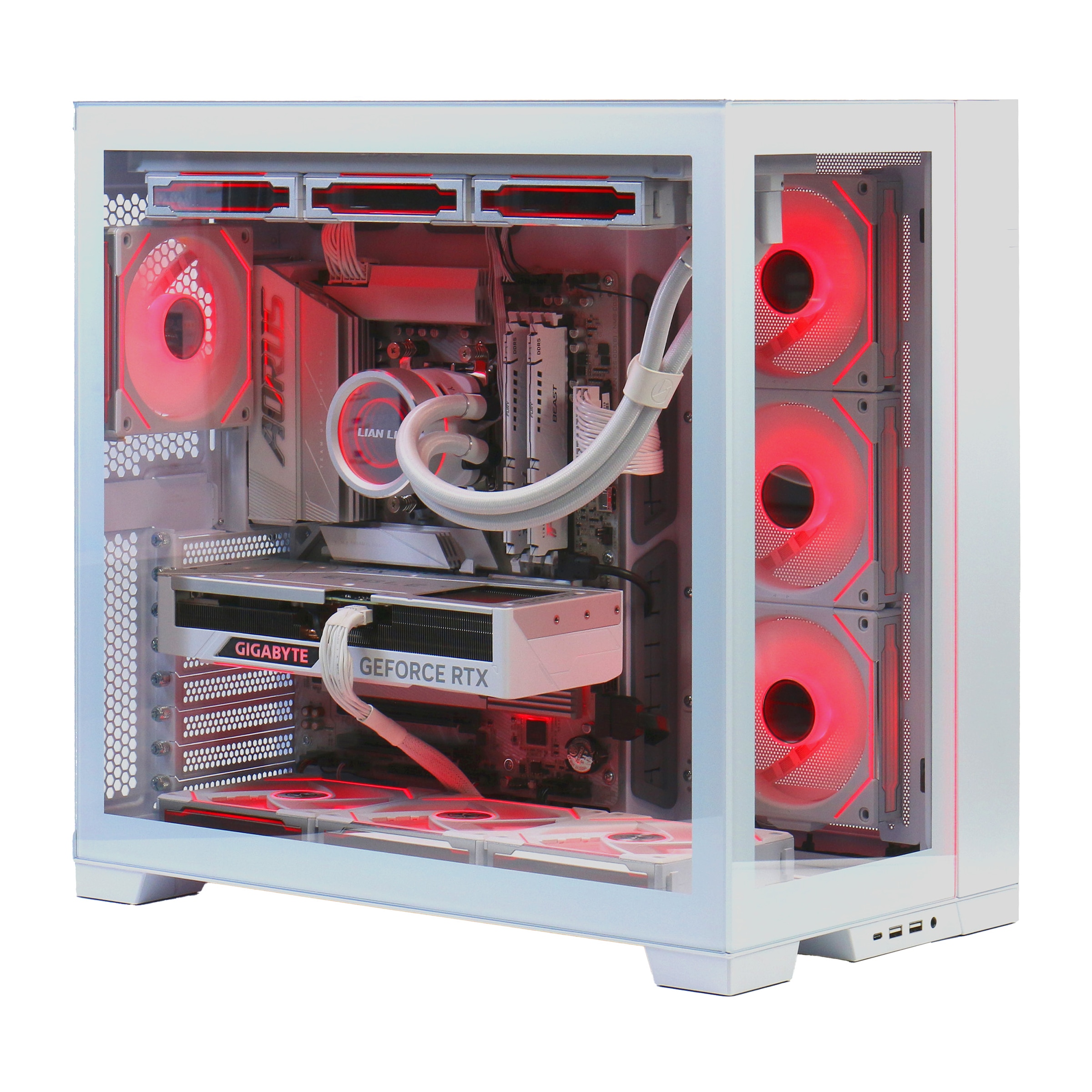 Hyrican Gaming-PC »Pure White 7355«, DDR5 RAM; PCIe Gen4; Windows 11