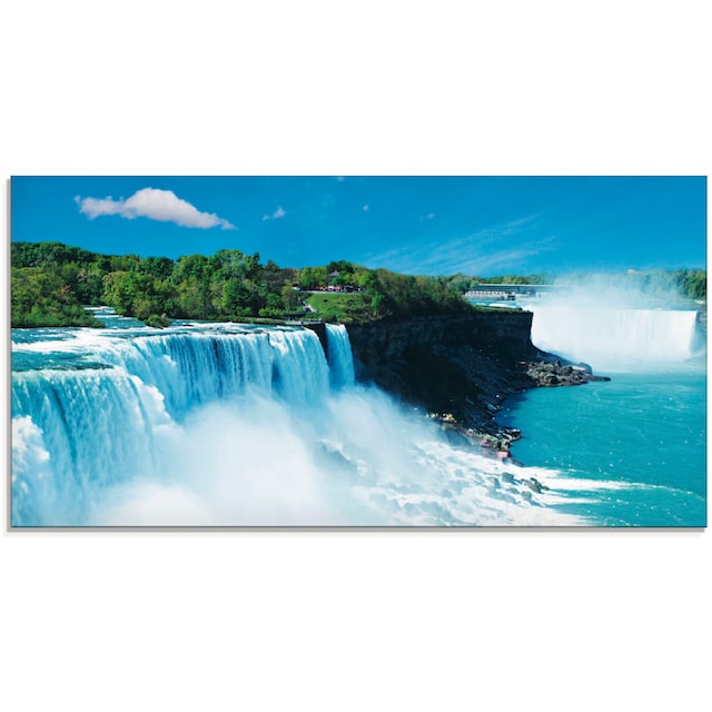 Black Friday Artland Glasbild »Niagara«, Gewässer, (1 St.), in verschiedenen  Größen | BAUR