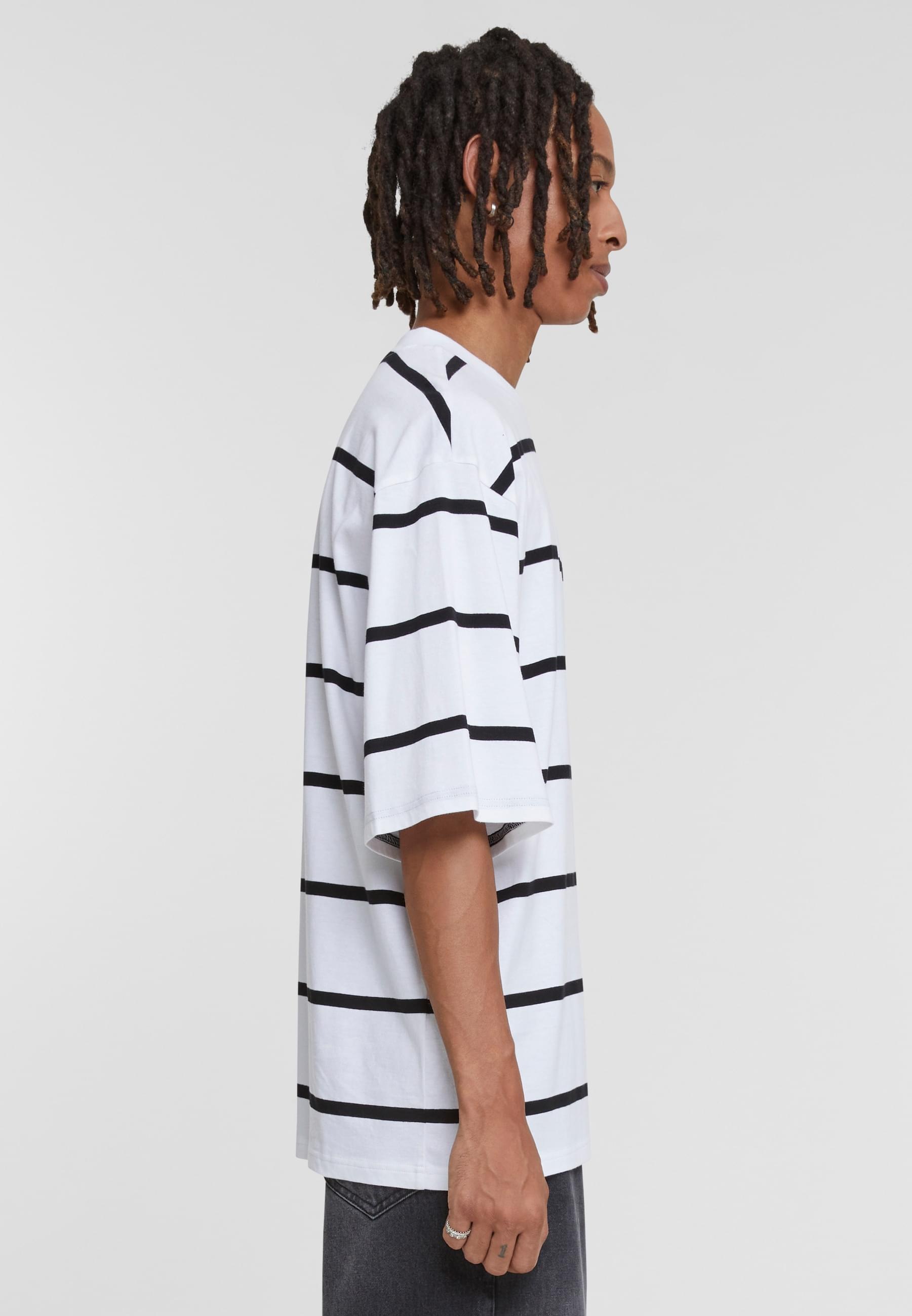 URBAN CLASSICS T-Shirt »Urban Classics Herren Oversized Sleeve Modern Stripe Tee«, (1 tlg.)