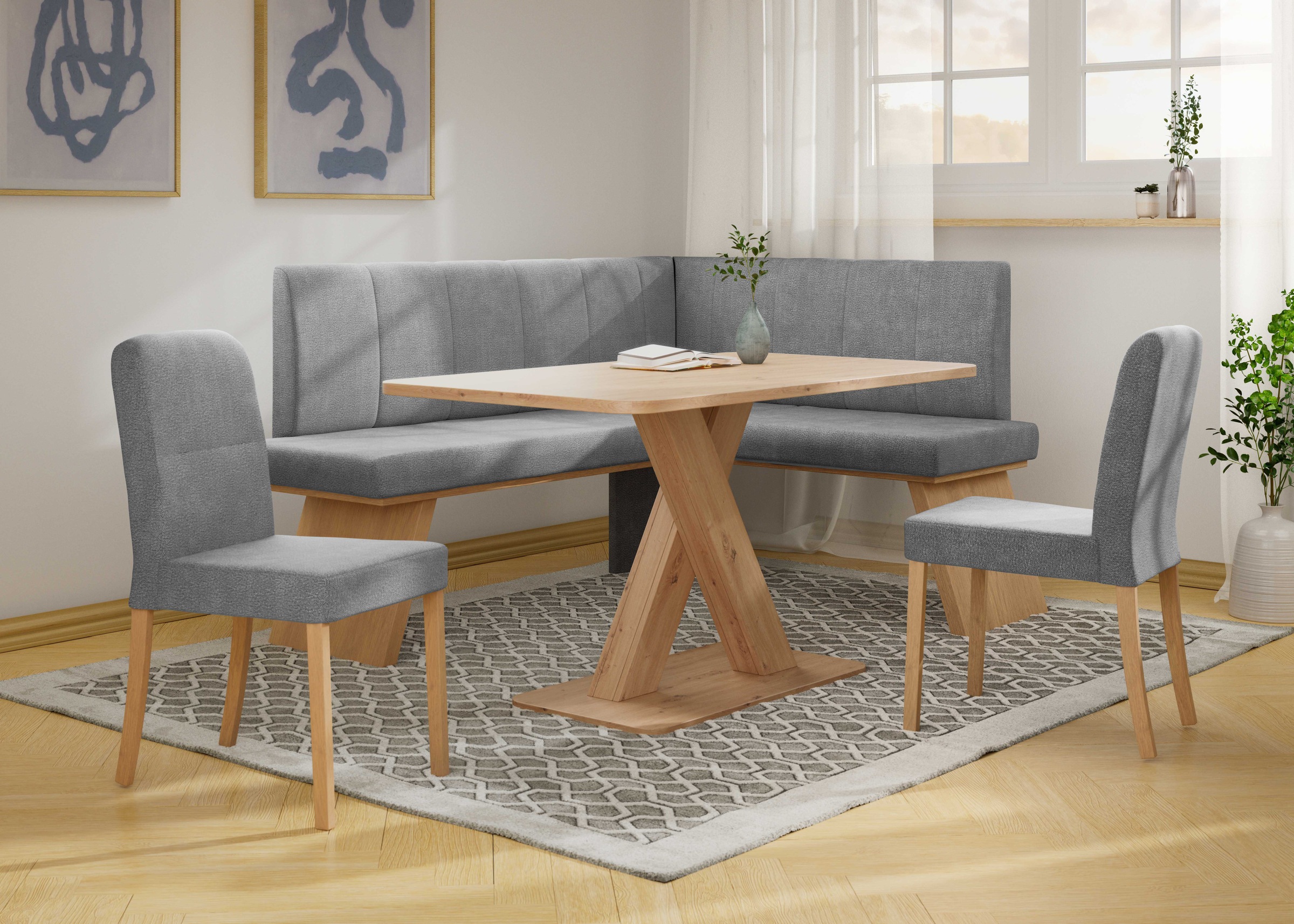 Home affaire Eckbankgruppe "Nina", (Set, 4 tlg., 4er), Sitzgruppe Esszimmer günstig online kaufen