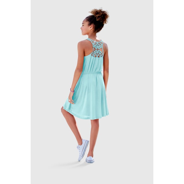 »für online BAUR Jerseykleid mit Mädchen«, | kaufen KIDSWORLD Spitzeneinsatz