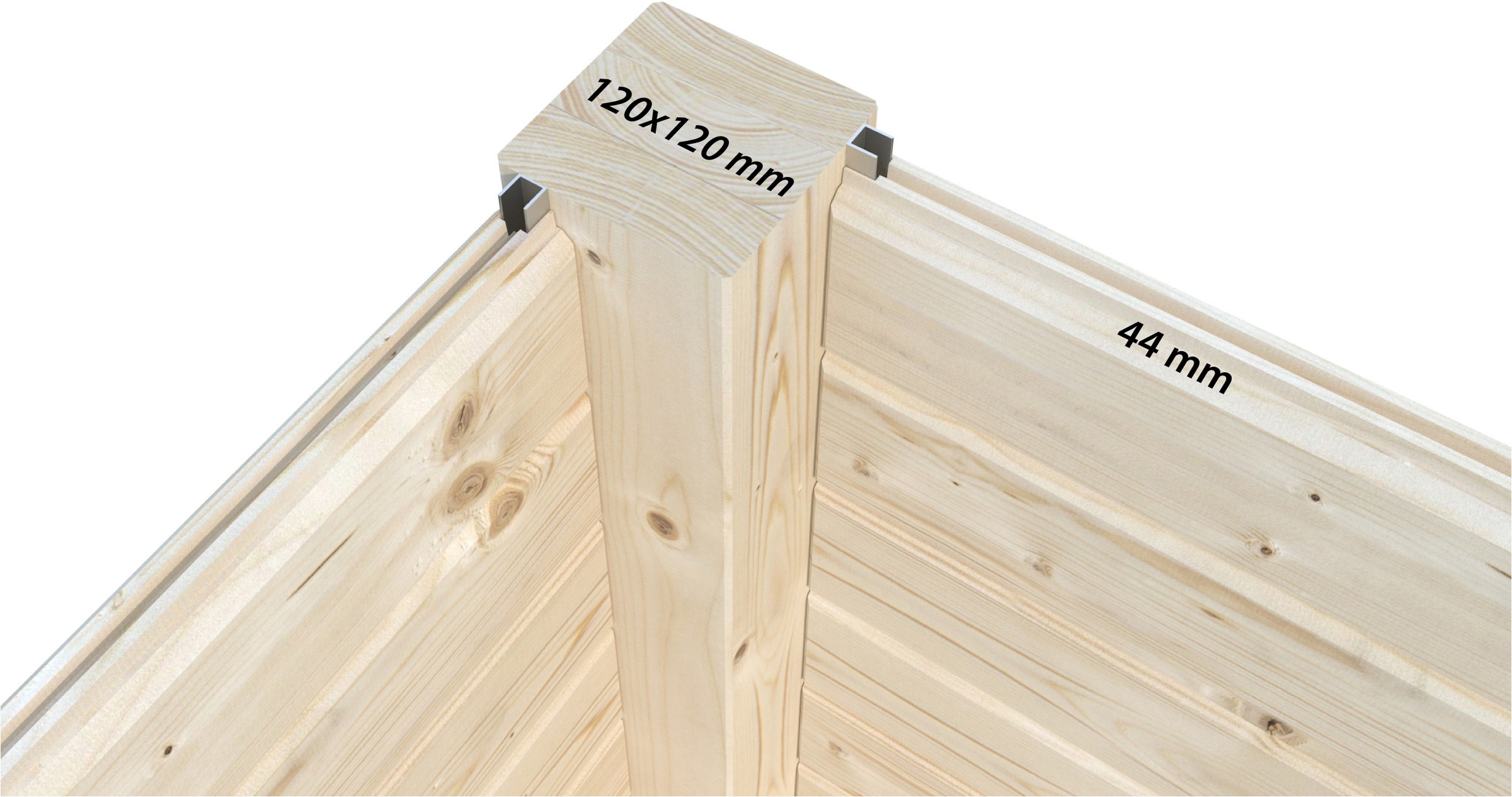 Palmako Holzpavillon »Serena 12,6 m² Set 2 Slide« BxTxH: 420x320x250 cm