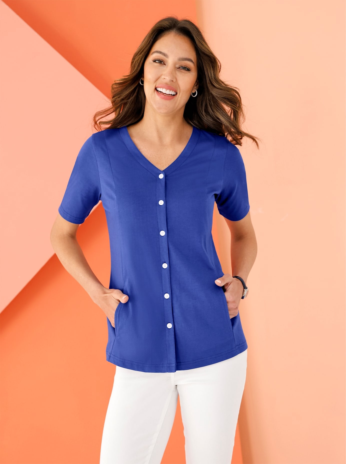 Classic Basics Shirtjacke "Shirtjacke" 1 Stk. tlg. günstig online kaufen